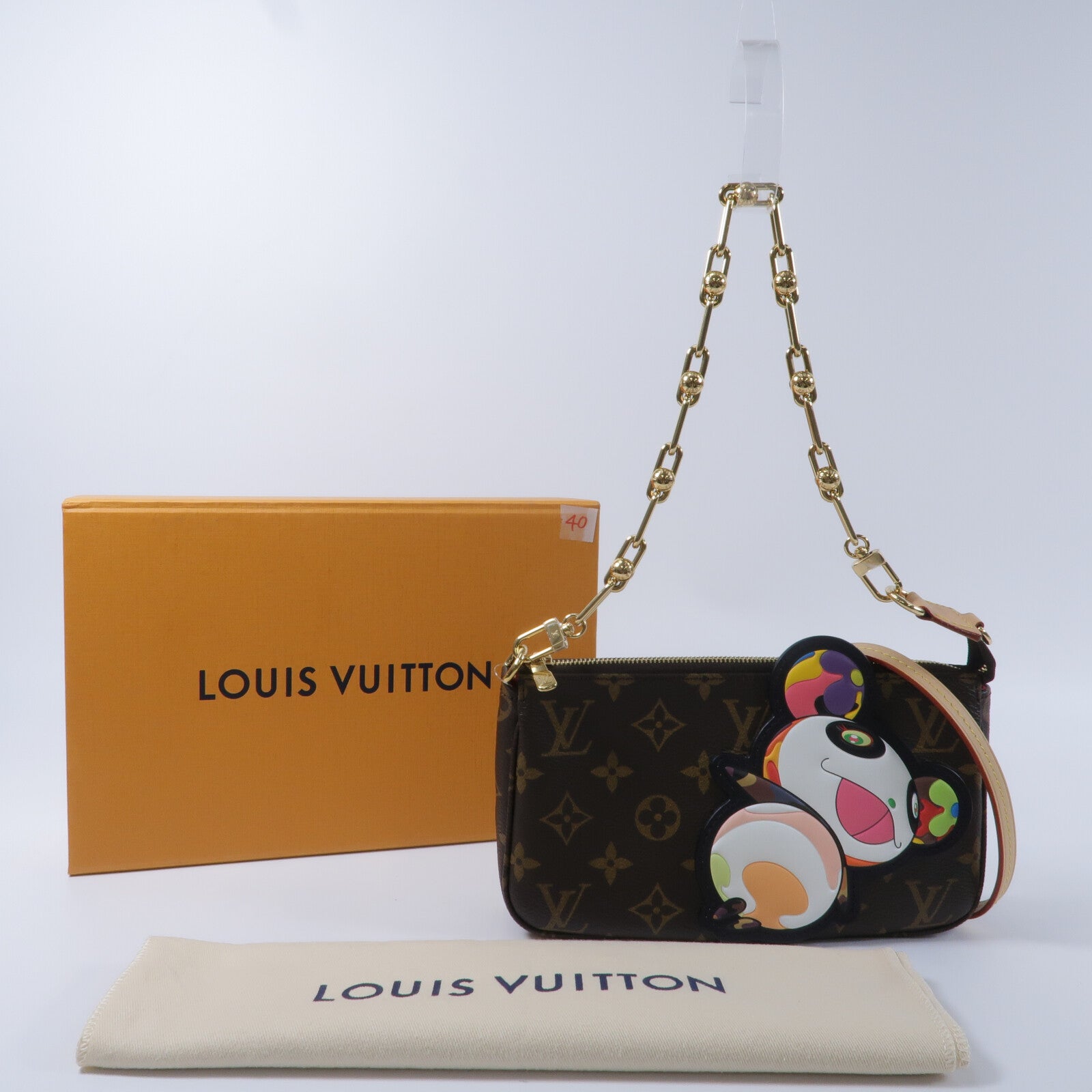 LOUIS VUITTON Monogram LV x TM Pochette Accessoires鏈帶手挽袋