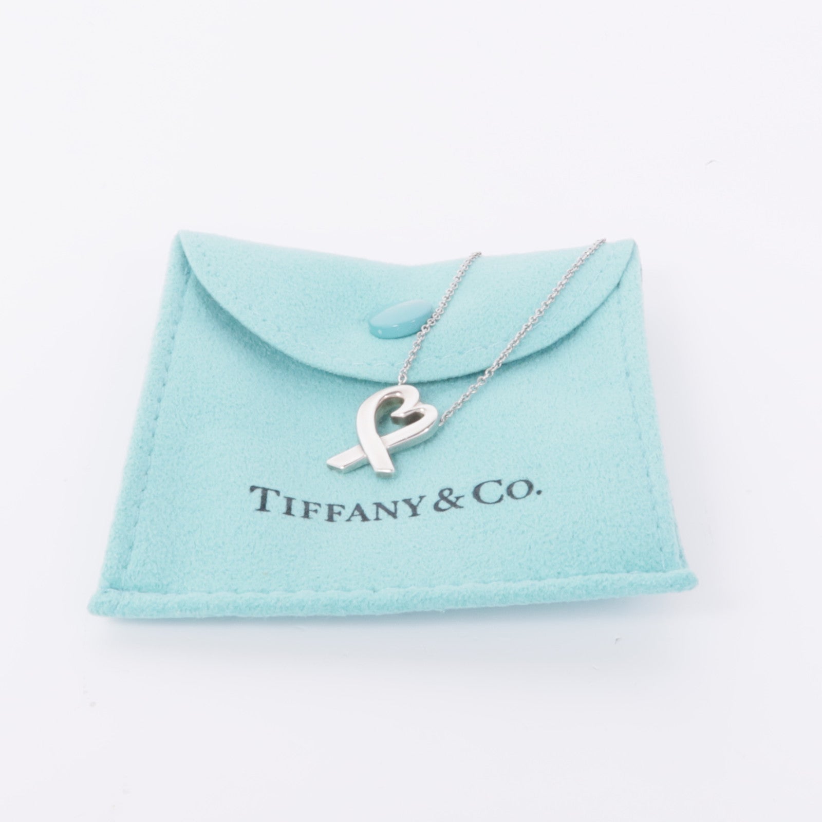 TIFFANY＆CO 925純銀Loving Heart Necklace項鍊