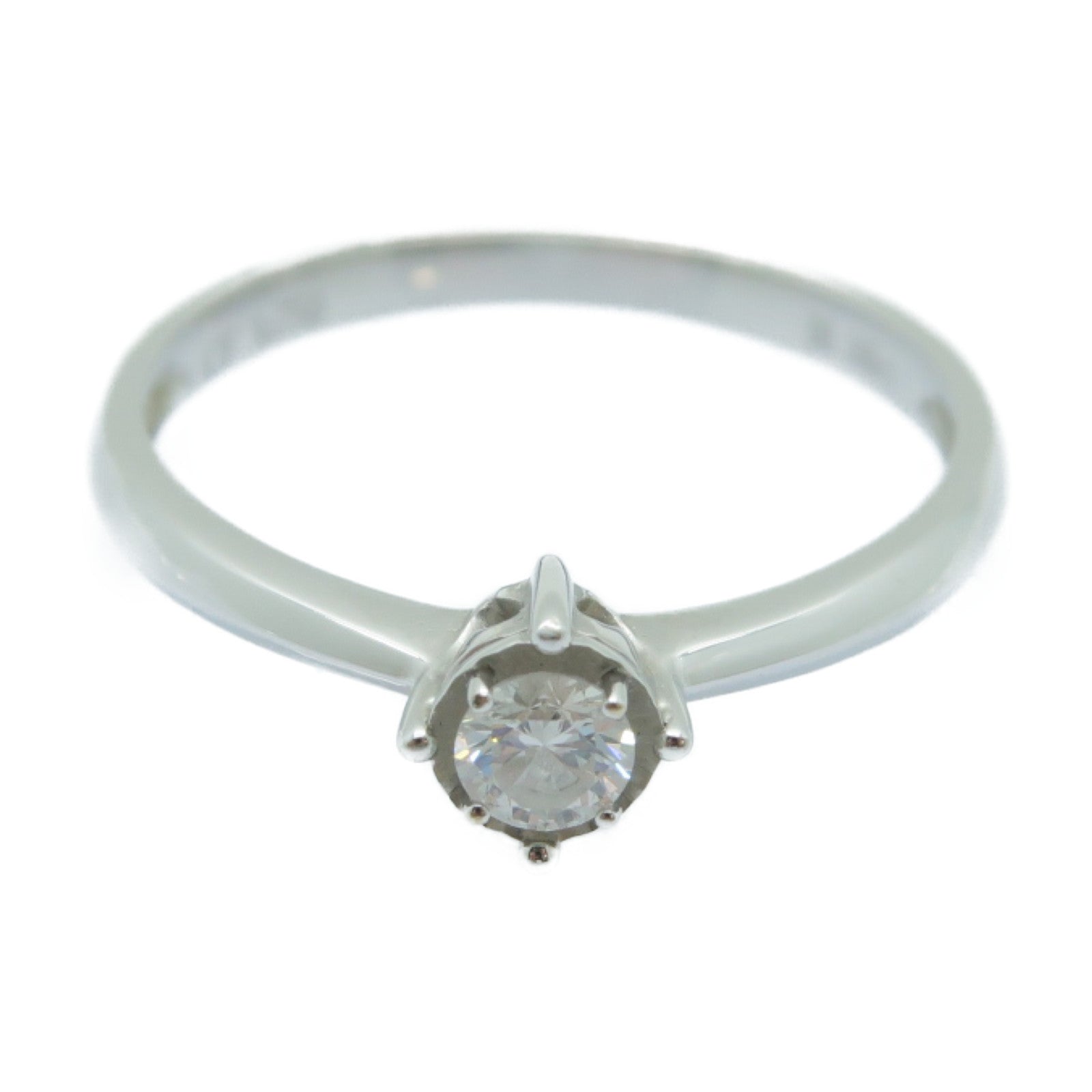JEWELRY 【激減優惠】18K白金Diamond Ring 0.16ct鑽石戒指US#6.5