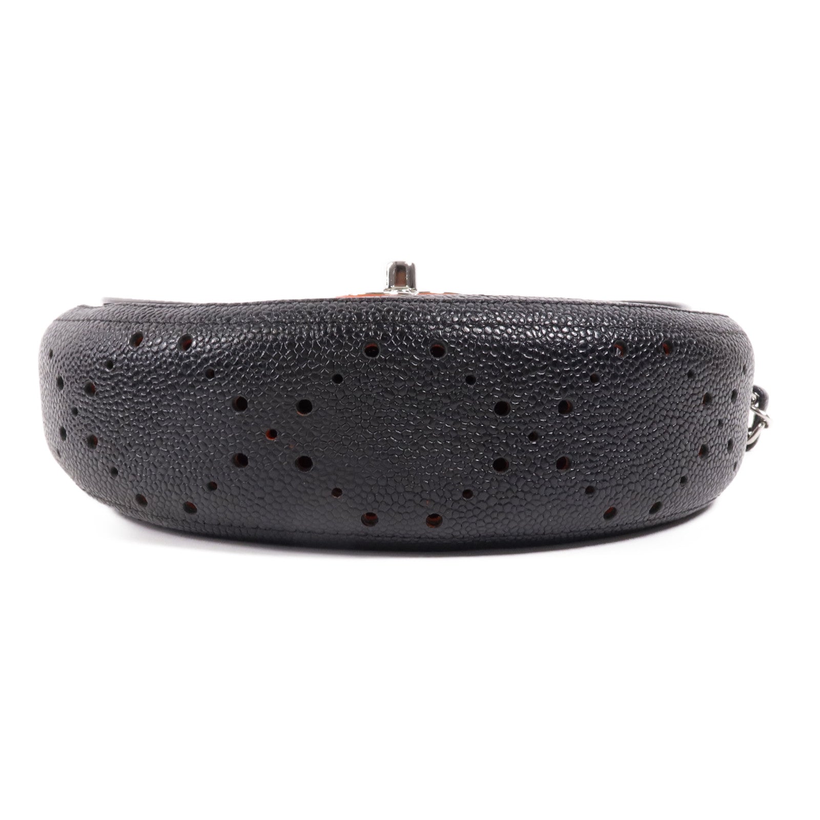 CHANEL 牛皮皮革Shoulder Bag銀扣肩背袋