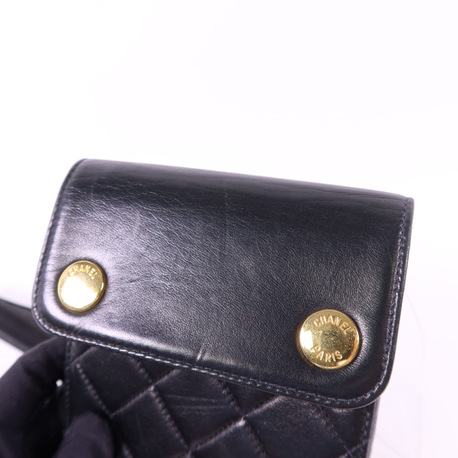 CHANEL 羊皮皮革Waist Bag金扣腰包