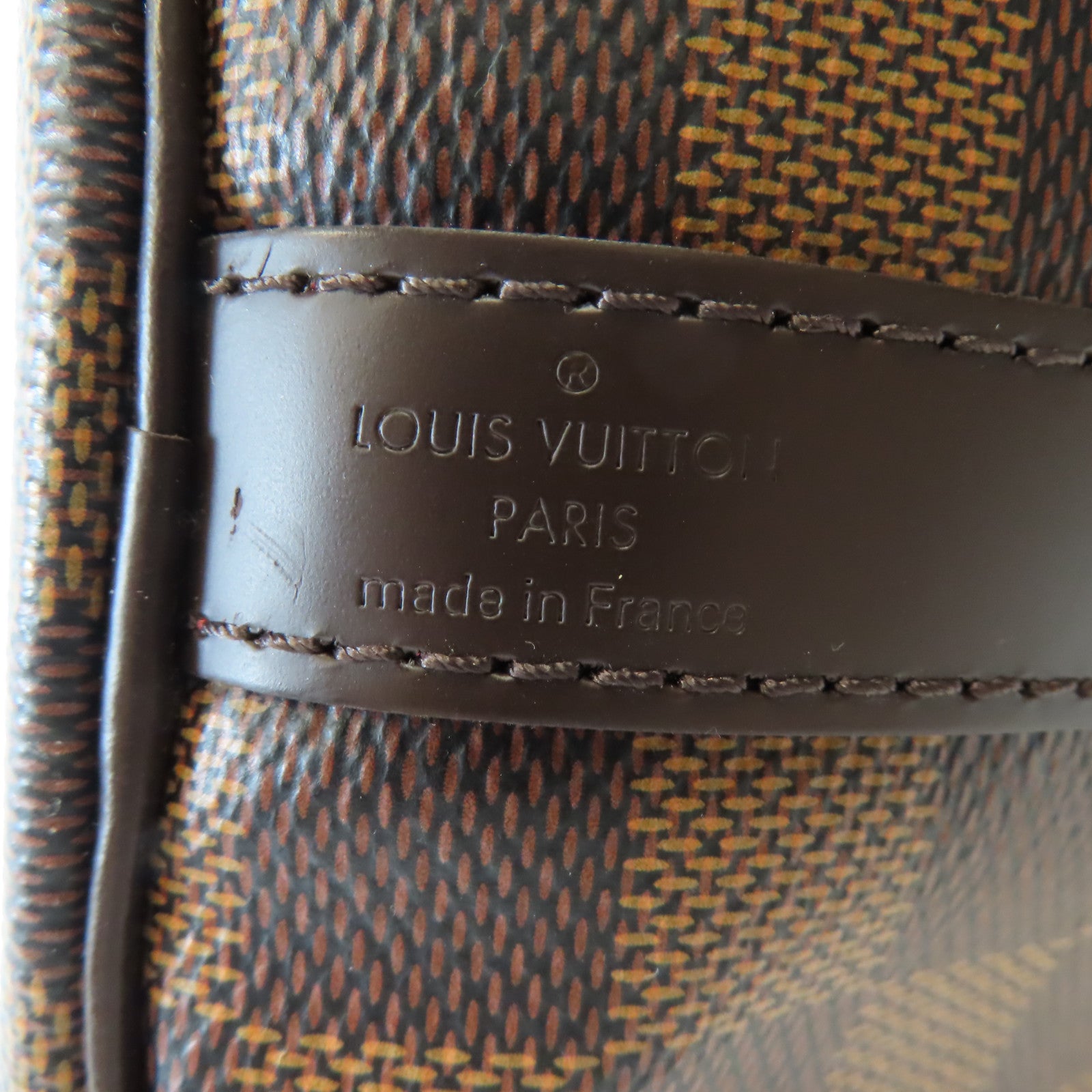 LOUIS VUITTON Damier Speedy Bandouliere 25金扣手挽肩背兩用袋棕色