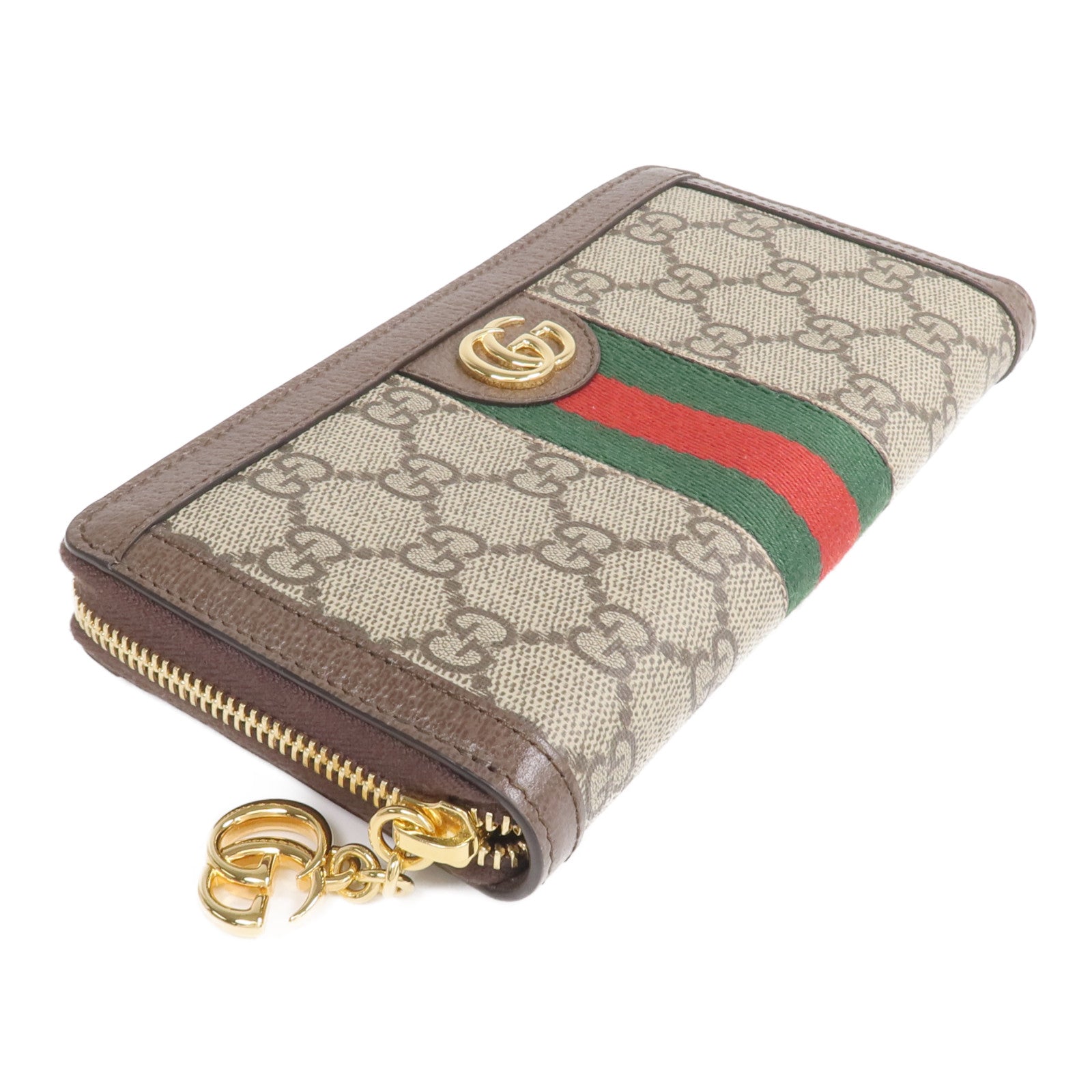 GUCCI 塗層帆布Ophidia GG Long Wallet金扣長錢包