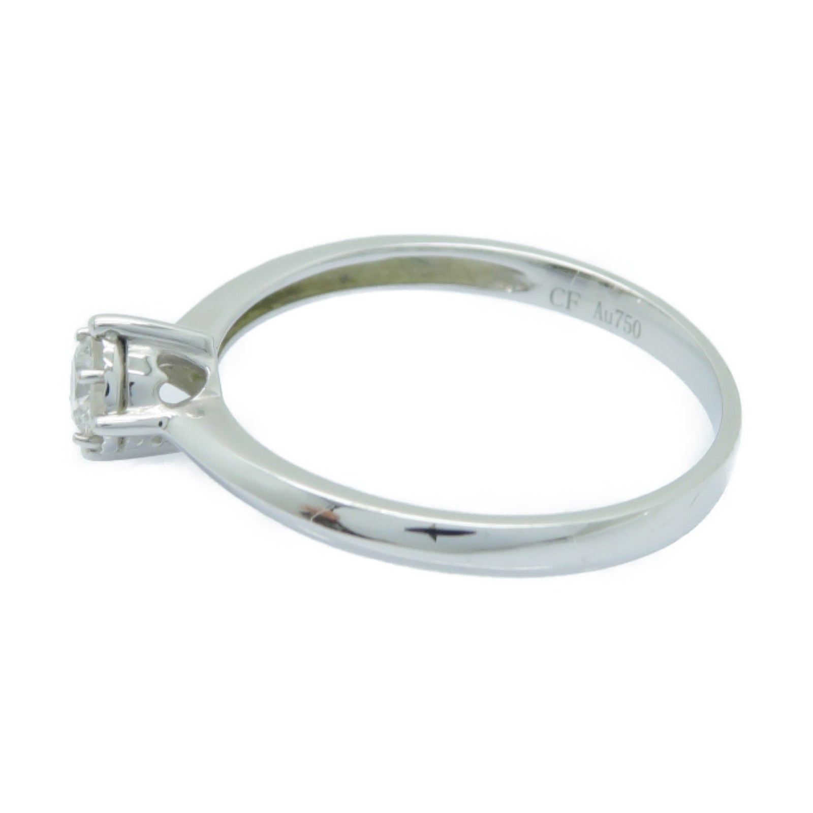 JEWELRY 【激減優惠】18K白金Diamond Ring 0.16ct鑽石戒指US#6.5