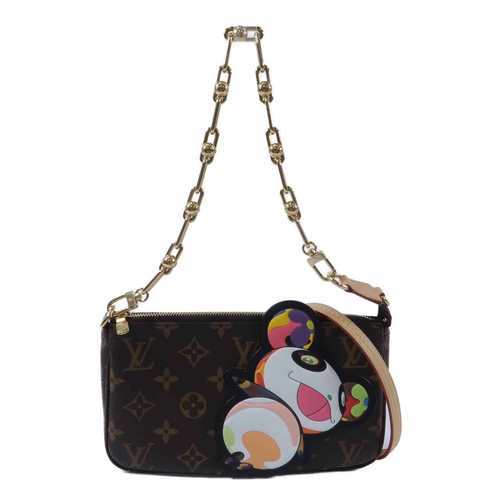 LOUIS VUITTON Monogram LV x TM Pochette Accessoires鏈帶手挽袋