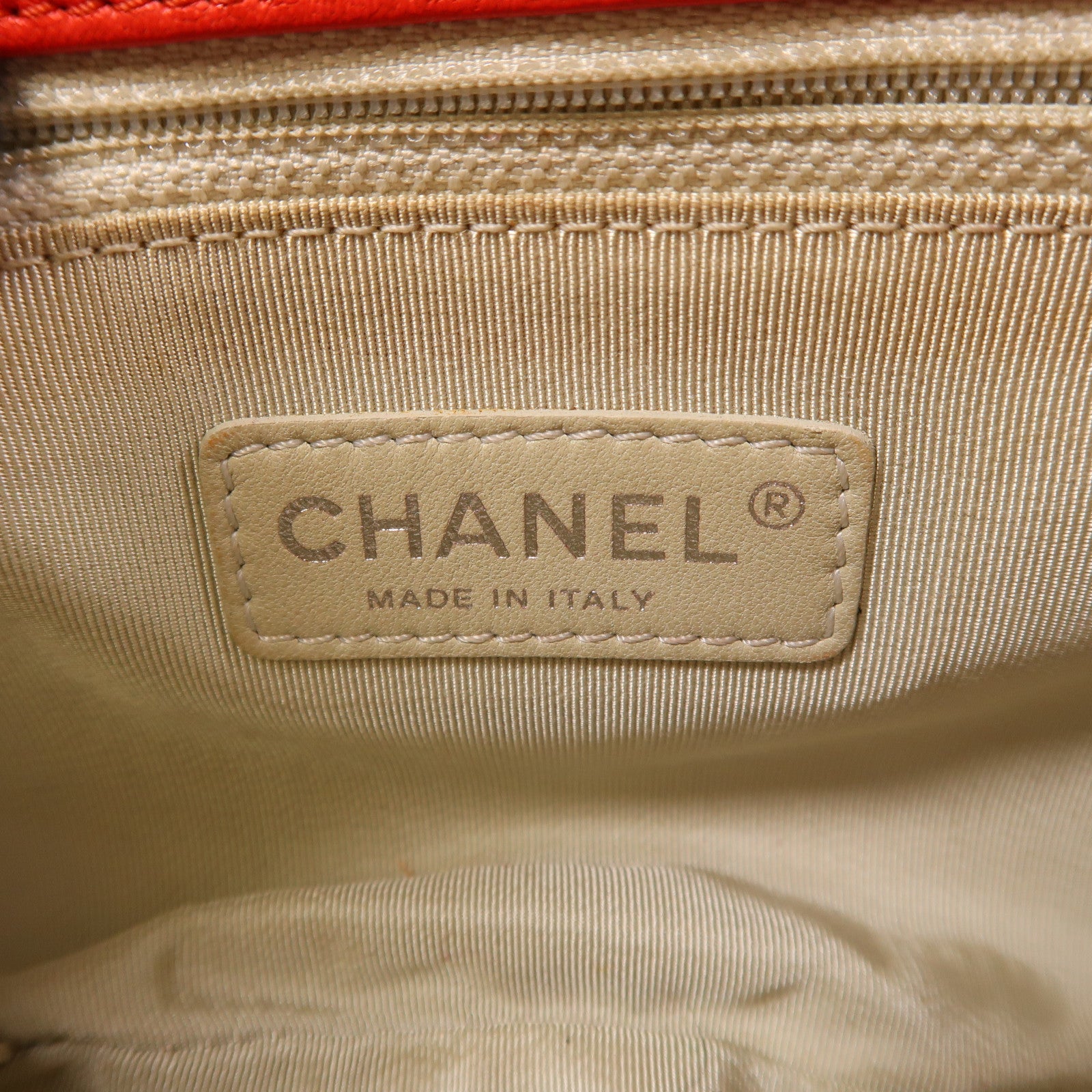 CHANEL 牛皮皮革Chain Shoulder銀扣鏈帶肩背袋