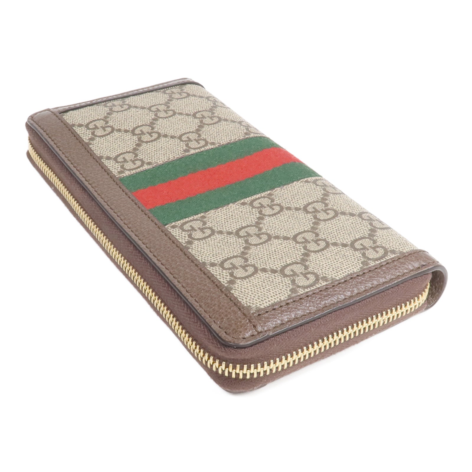 GUCCI 塗層帆布Ophidia GG Long Wallet金扣長錢包