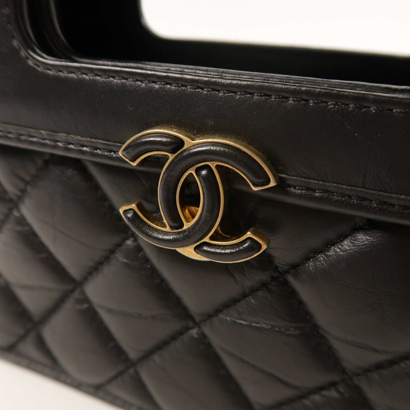 CHANEL 牛皮皮革Mini Flap手挽肩背兩用袋