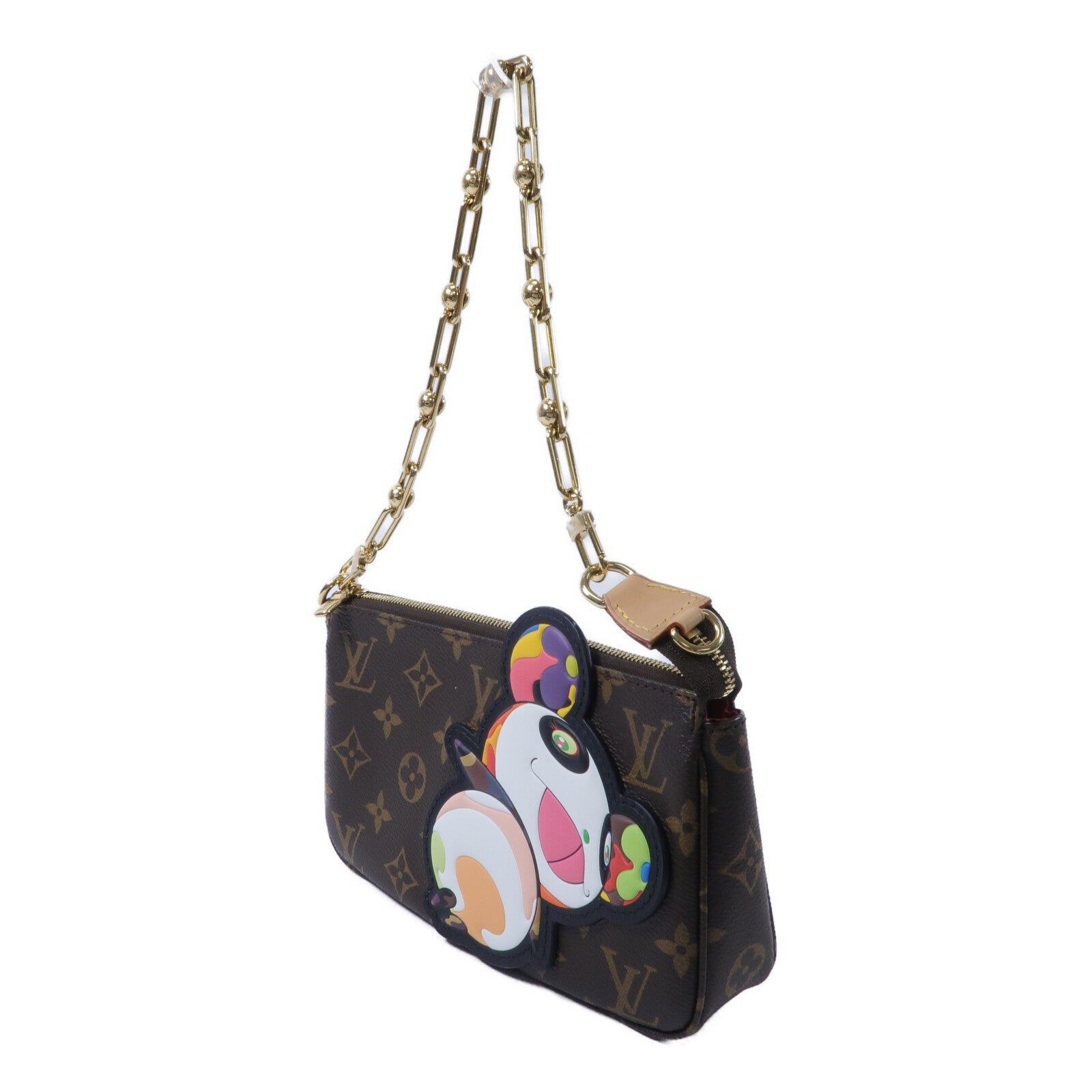 LOUIS VUITTON Monogram LV x TM Pochette Accessoires鏈帶手挽袋