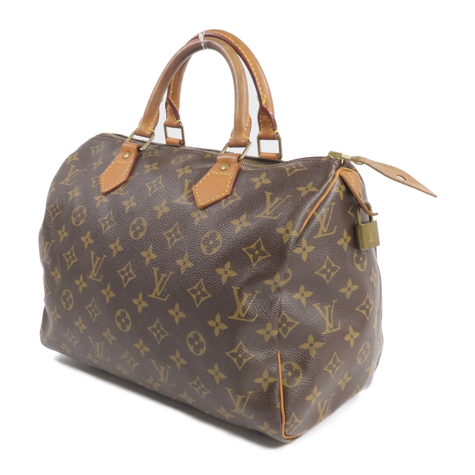 LOUIS VUITTON Monogram Speedy 30金扣手挽袋