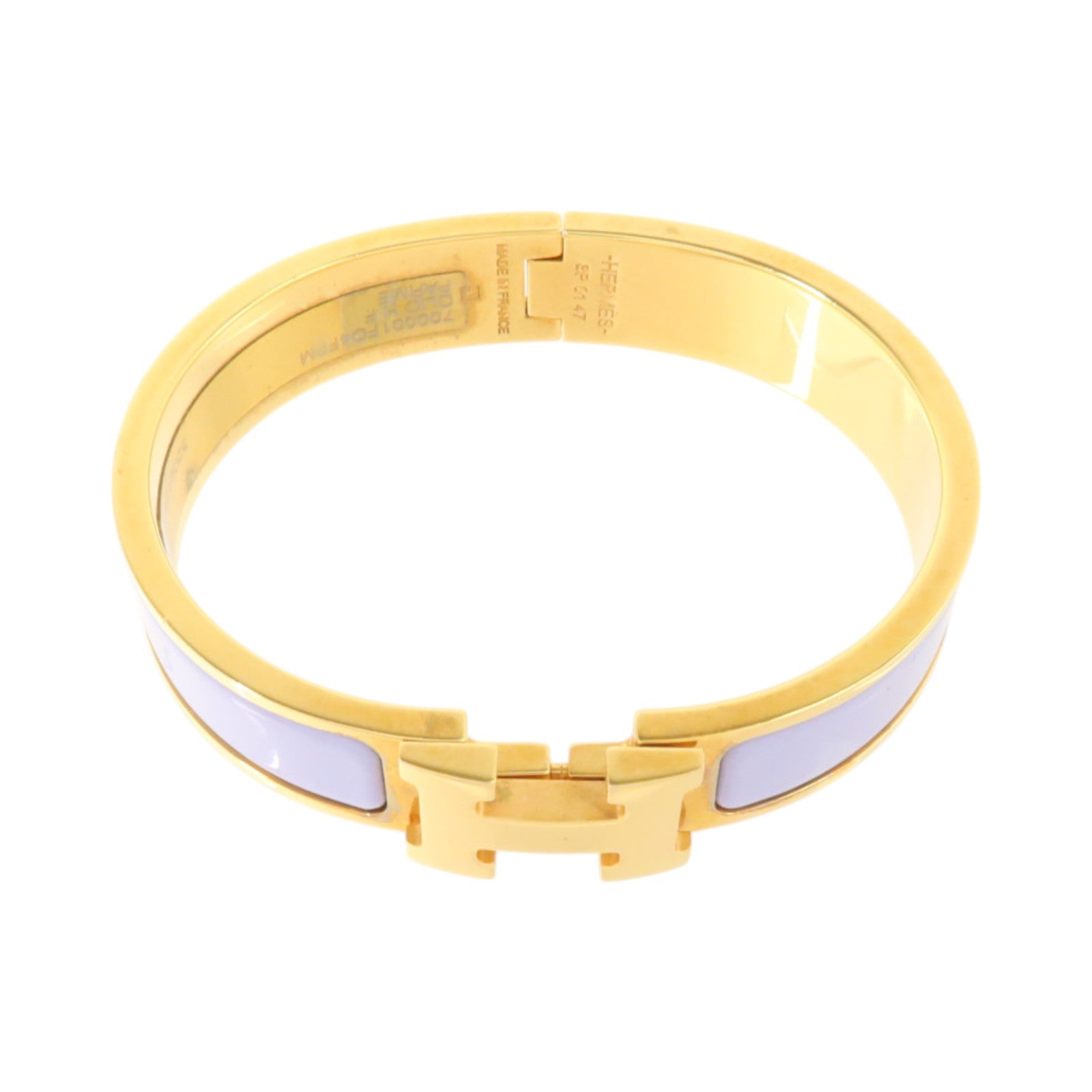 HERMES 金屬/琺瑯Clic-H Bracelet金扣手鏈
