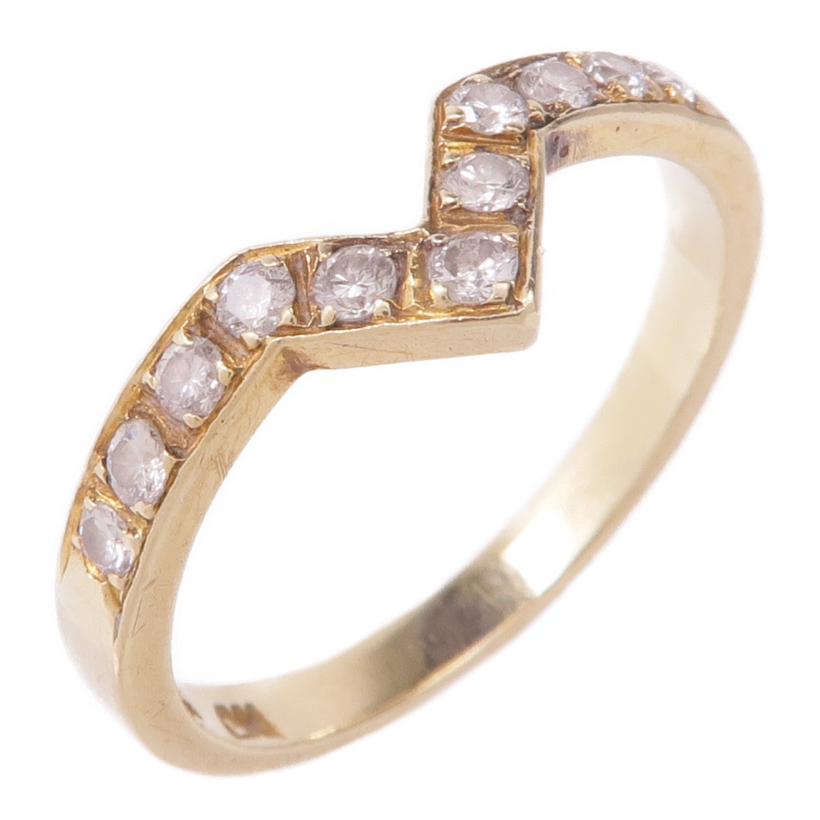 JEWELRY 【激減優惠】14K黃金Diamond Ring鑽石戒指US#5.75
