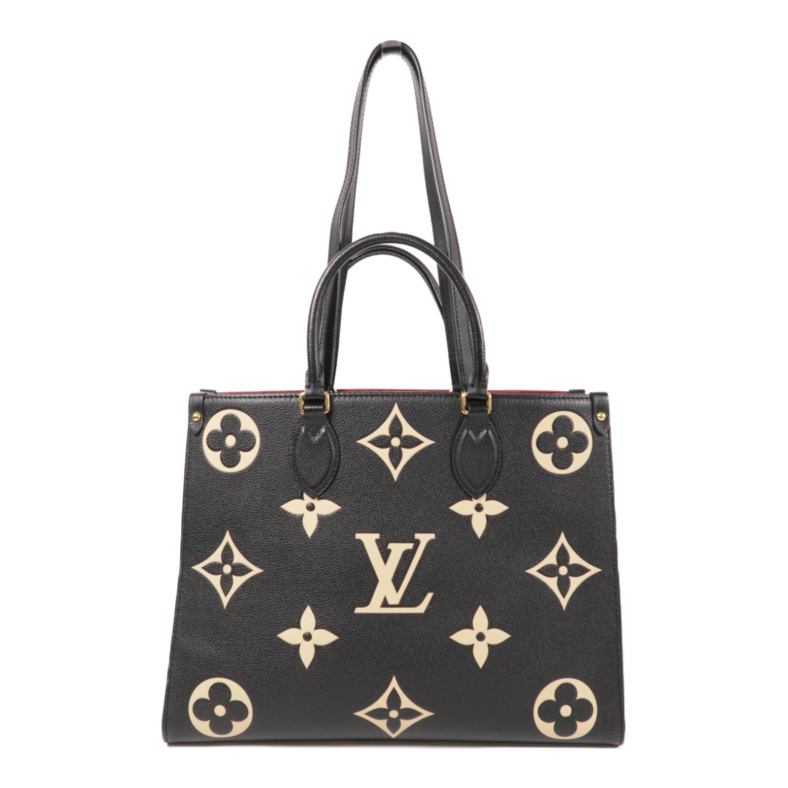 LOUIS VUITTON Monogram Empreinte OnTheGo MM金扣手挽肩背兩用袋