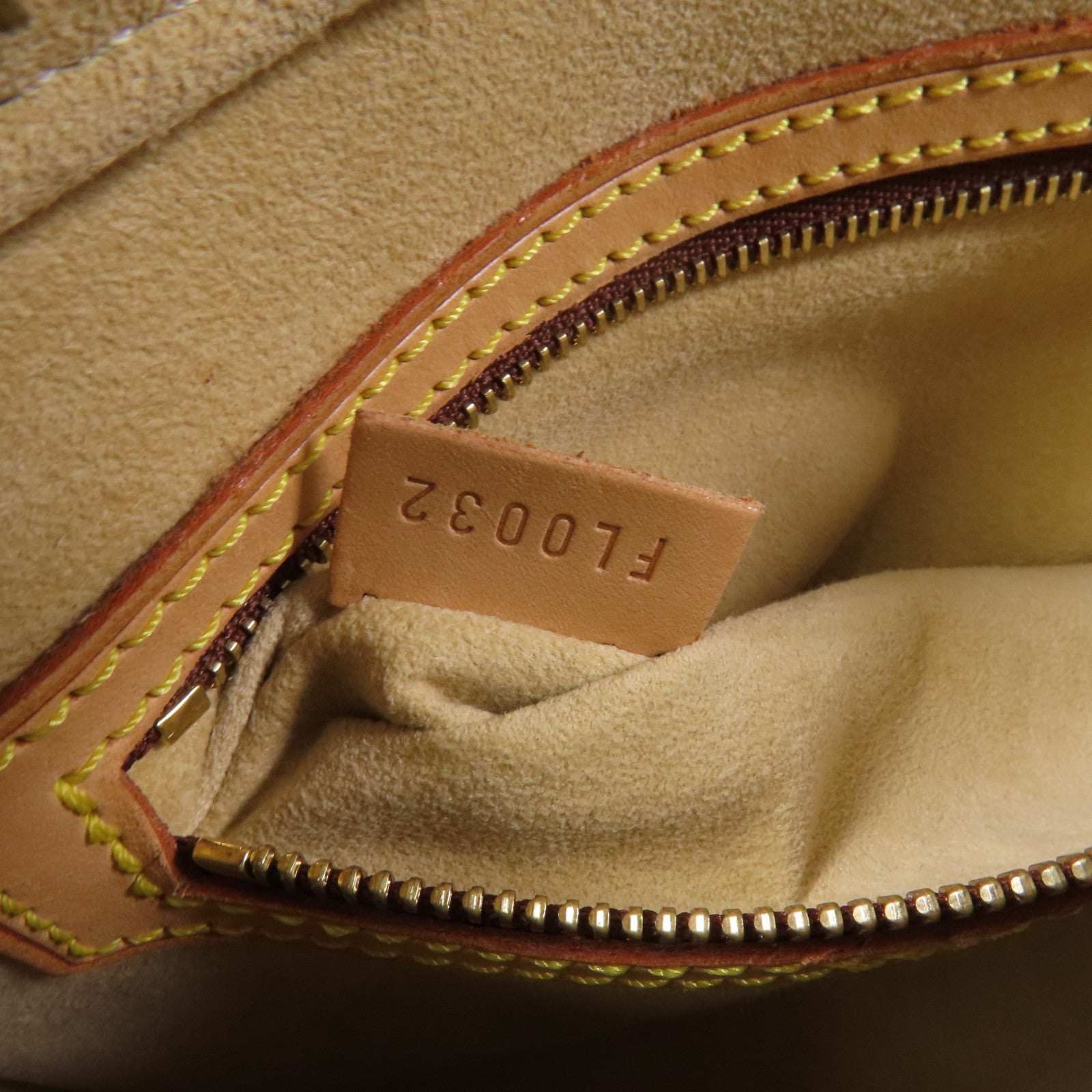 LOUIS VUITTON Monogram Looping MM金扣肩背袋棕色