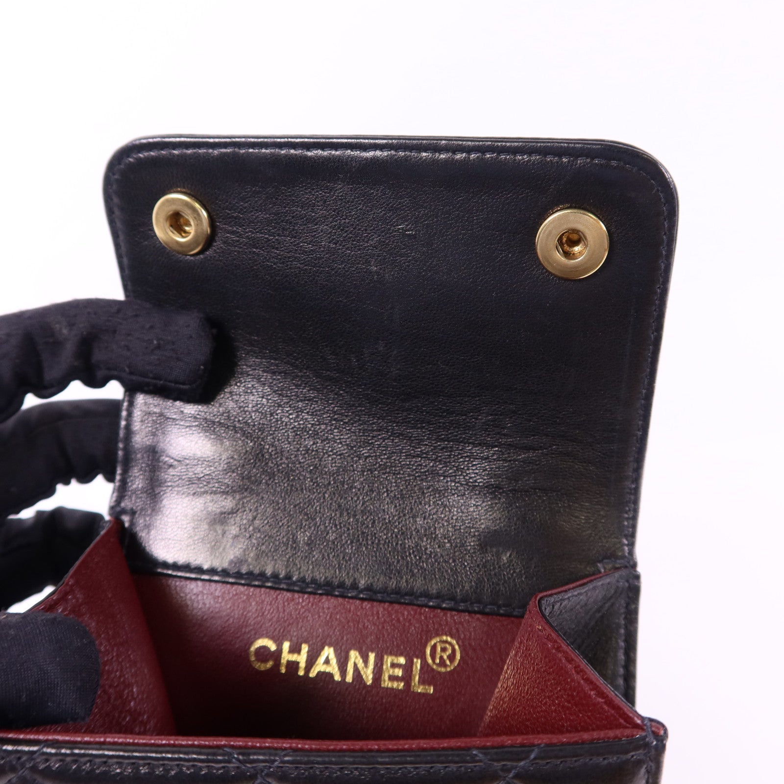 CHANEL 羊皮皮革Waist Bag金扣腰包