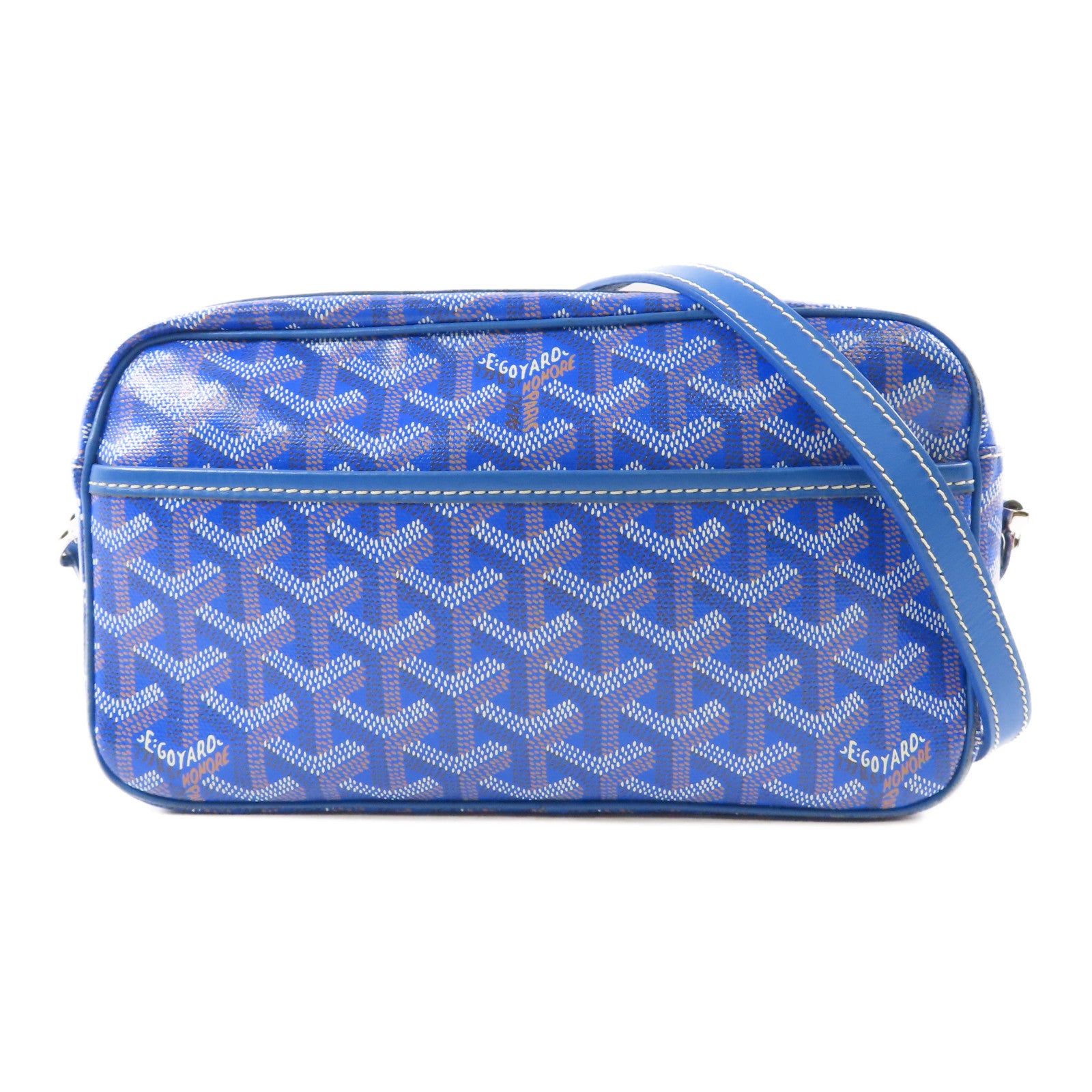 GOYARD 塗層帆布Sac Cap Vert銀扣肩背袋