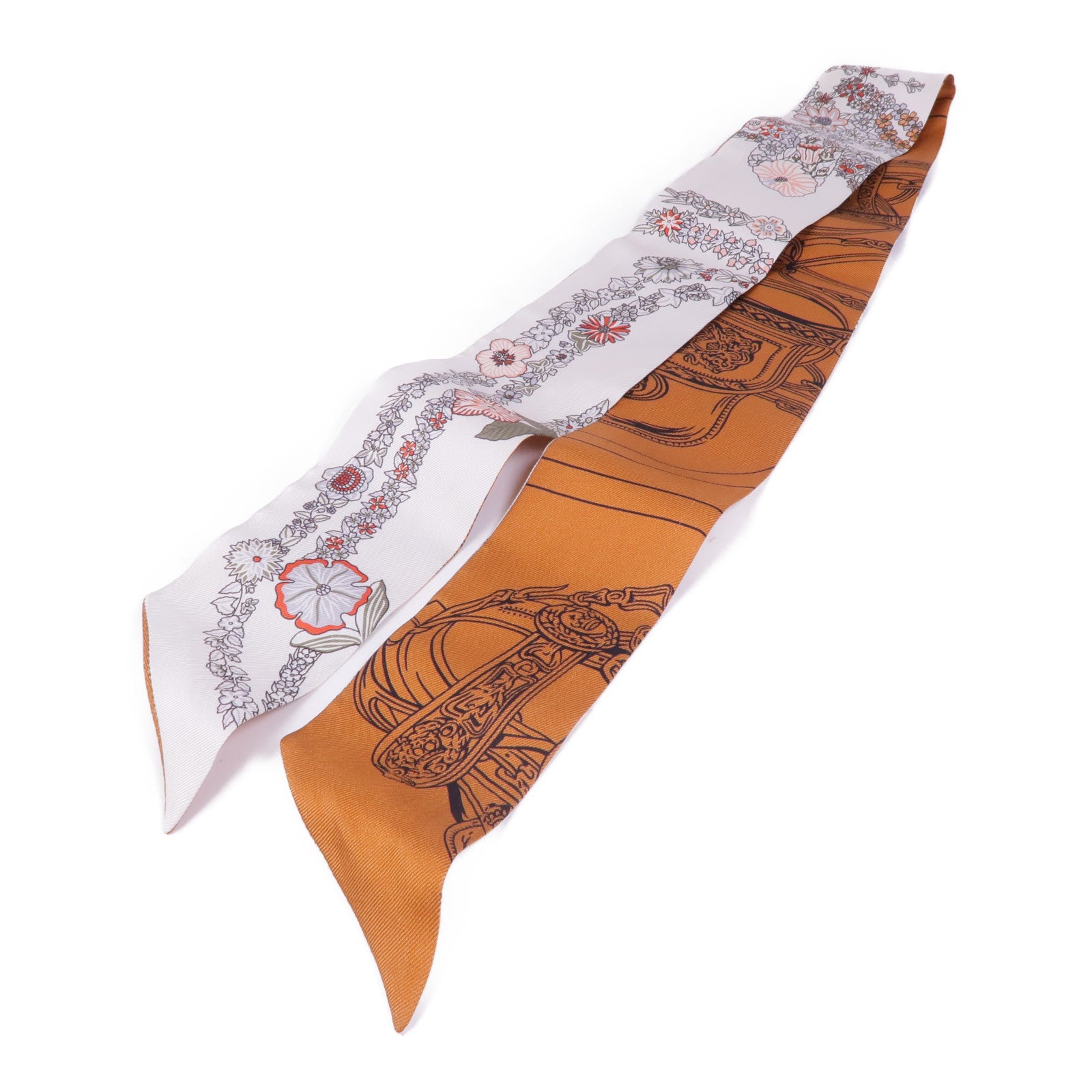 HERMES 絲質Twilly絲巾
