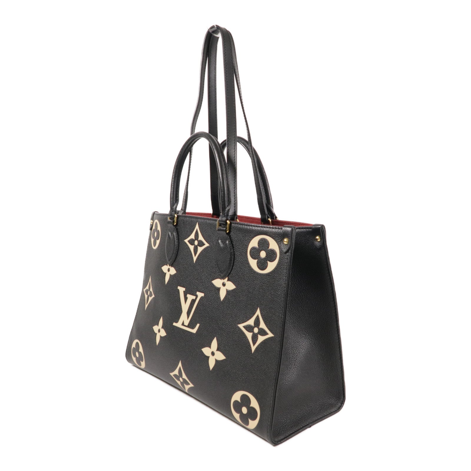 LOUIS VUITTON Monogram Empreinte OnTheGo MM金扣手挽肩背兩用袋