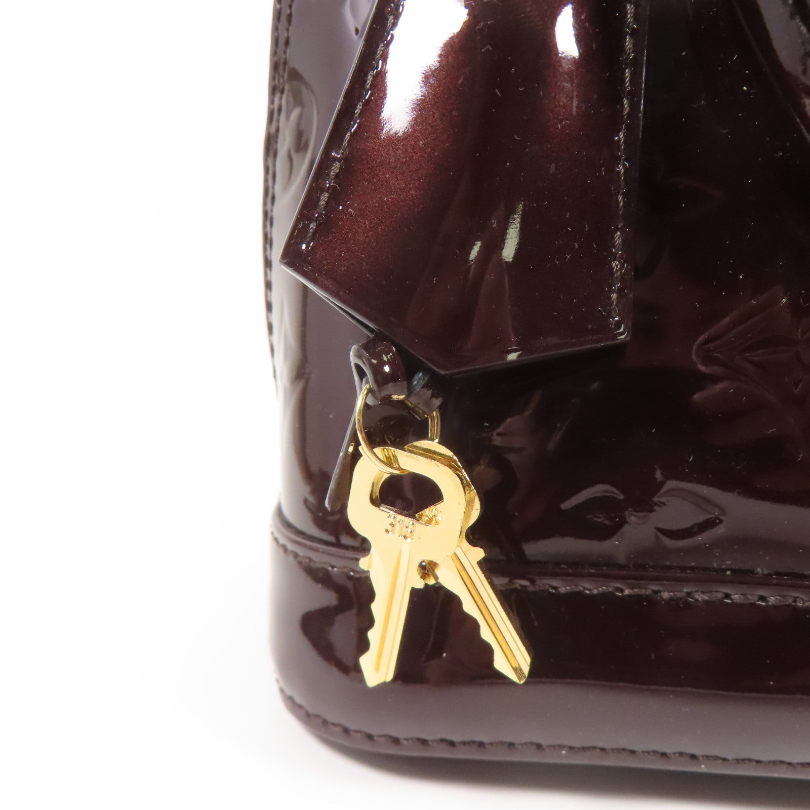 LOUIS VUITTON Vernis Alma BB金扣手挽肩背兩用袋