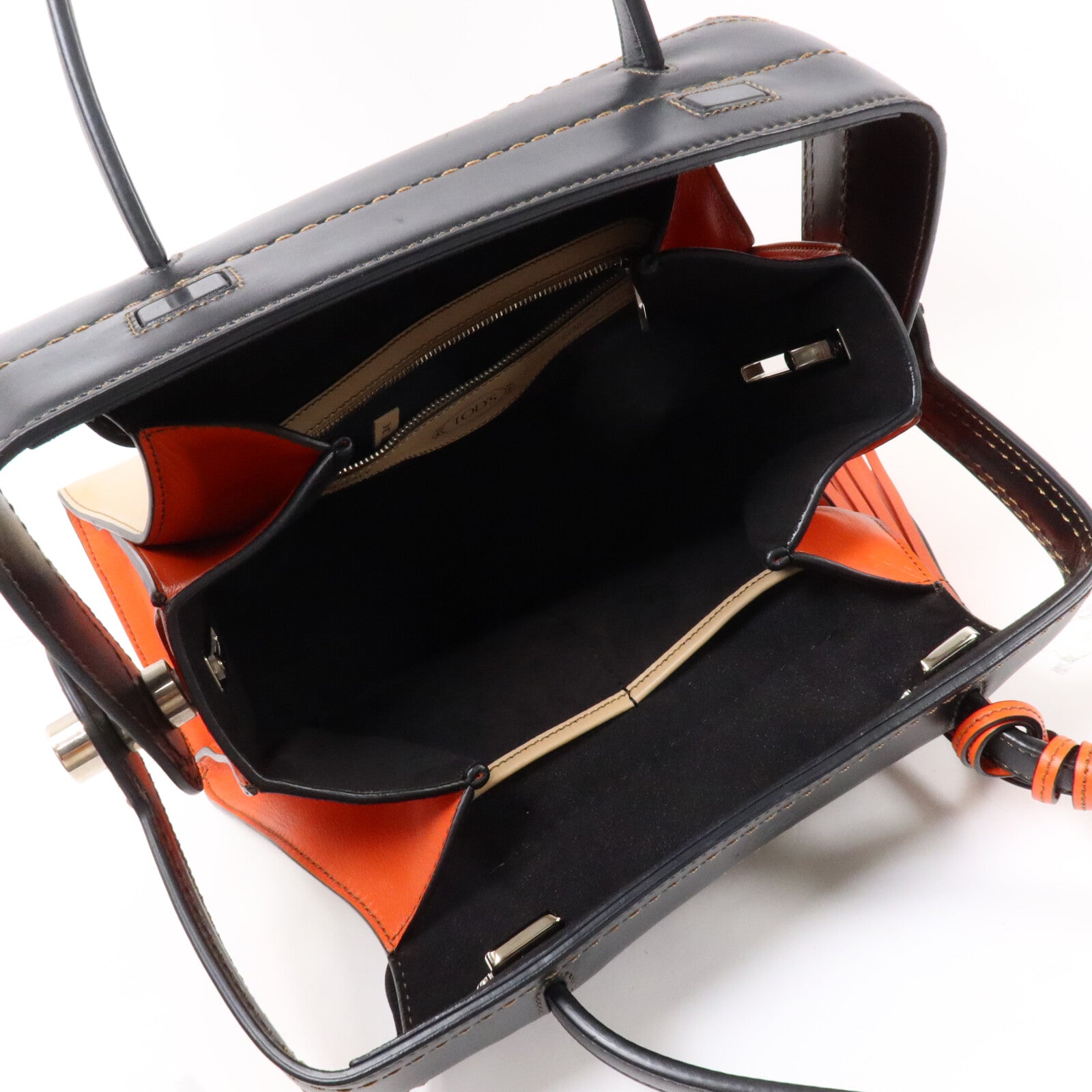 TOD'S 牛皮皮革Twist Bag手挽袋