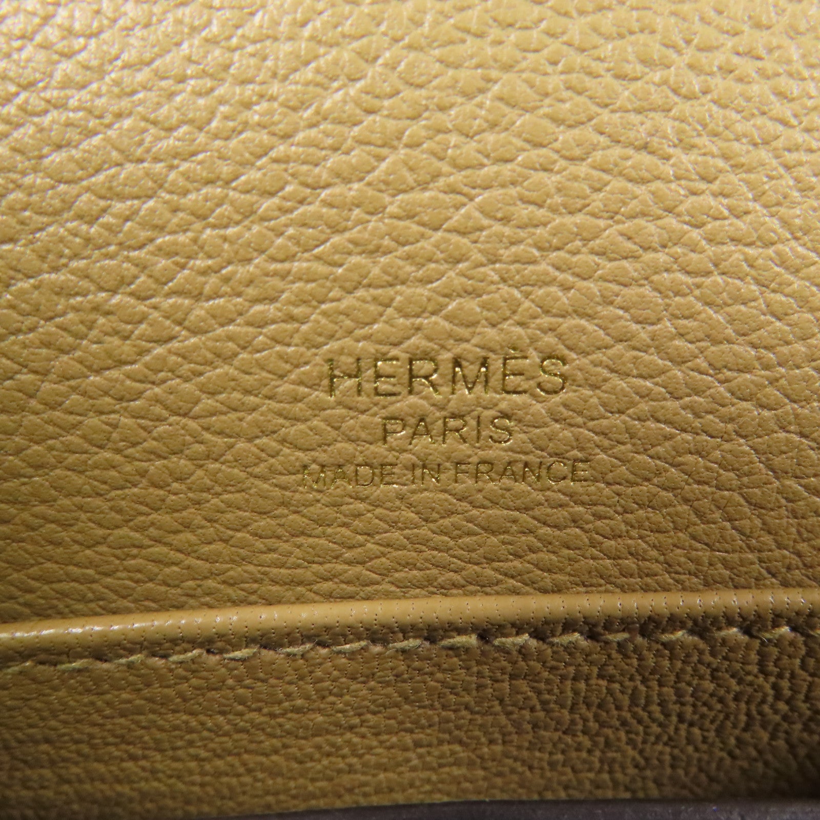 HERMES Evercolor皮革Roulis Mini金扣肩背袋Poussiere