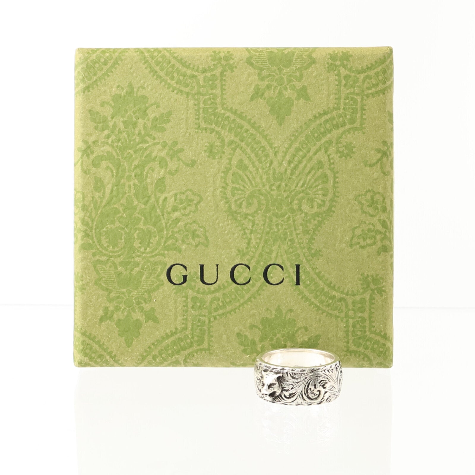 GUCCI 925純銀Gatto Feline Ring戒指