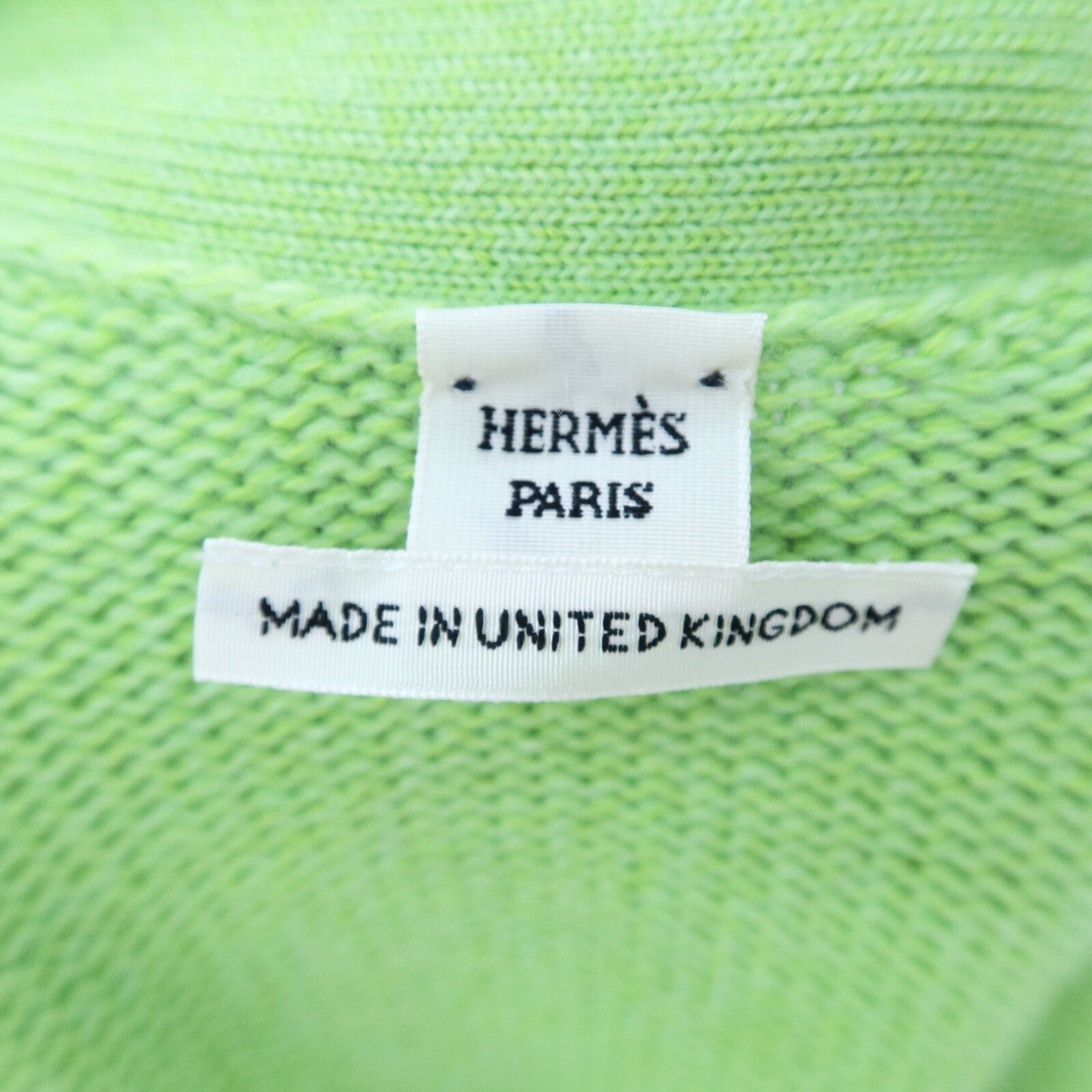 HERMES Cashmere/Cotton V-Neck Cardigan針織