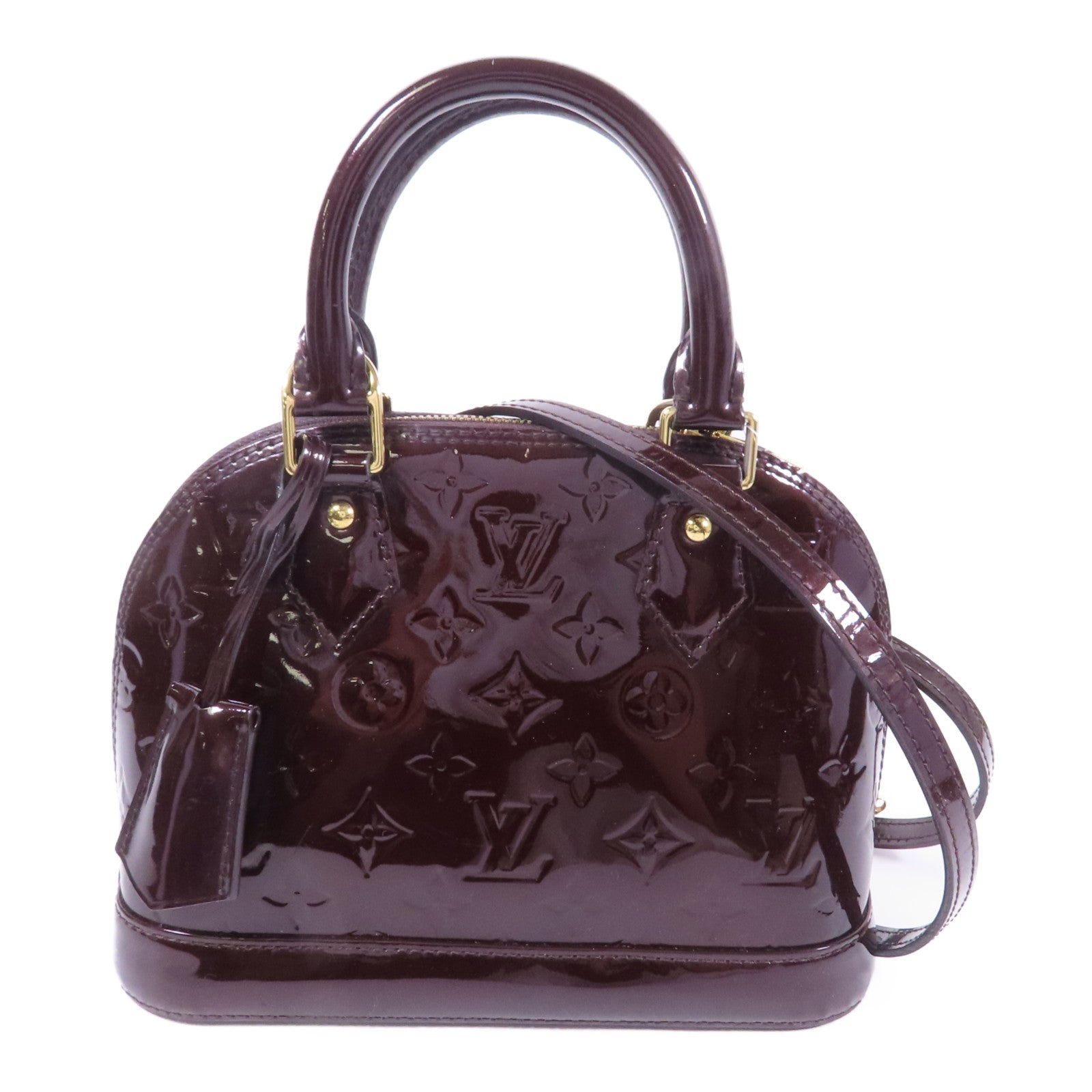 LOUIS VUITTON 【激減優惠】Vernis Alma BB金扣手挽肩背兩用袋