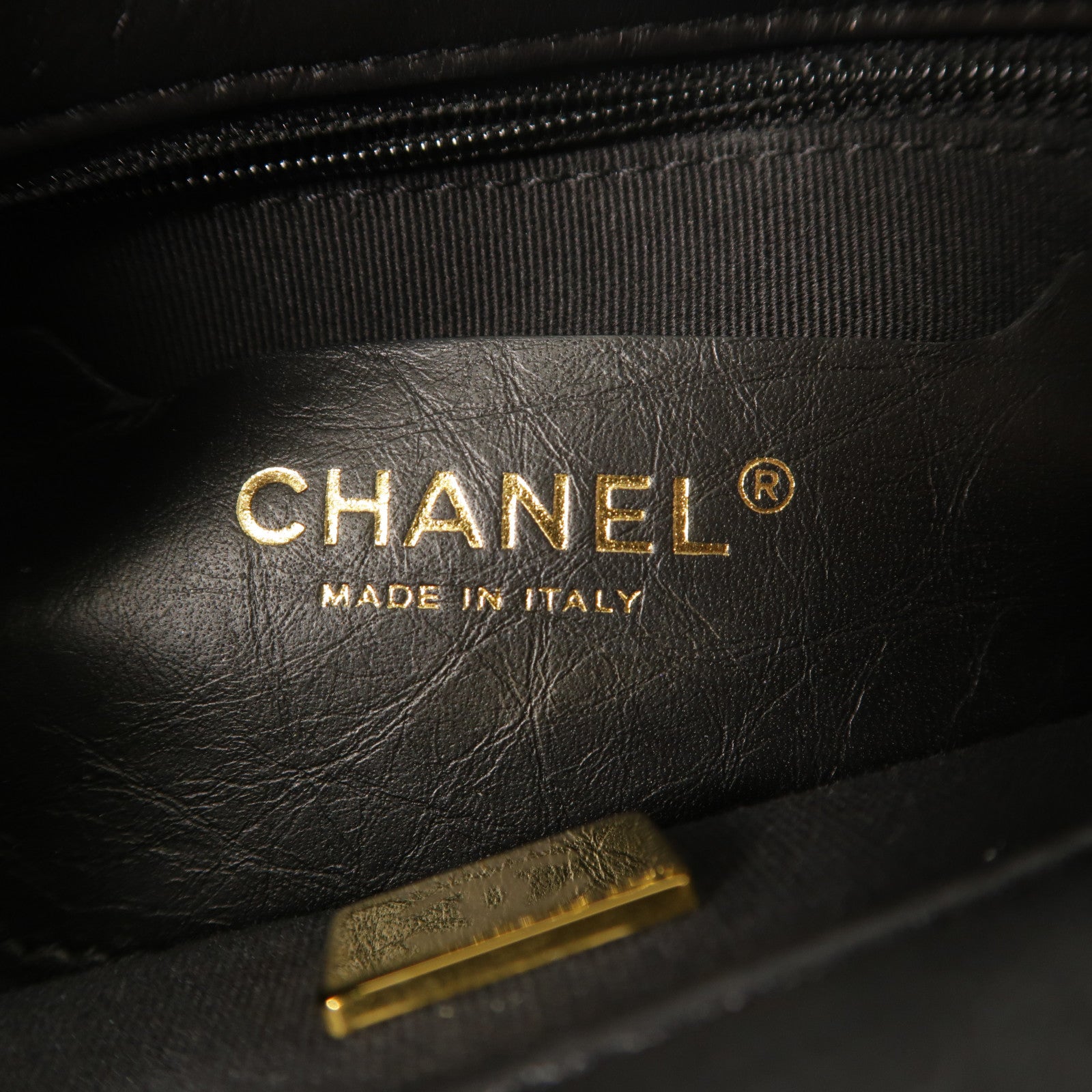 CHANEL 牛皮皮革Mini Flap手挽肩背兩用袋