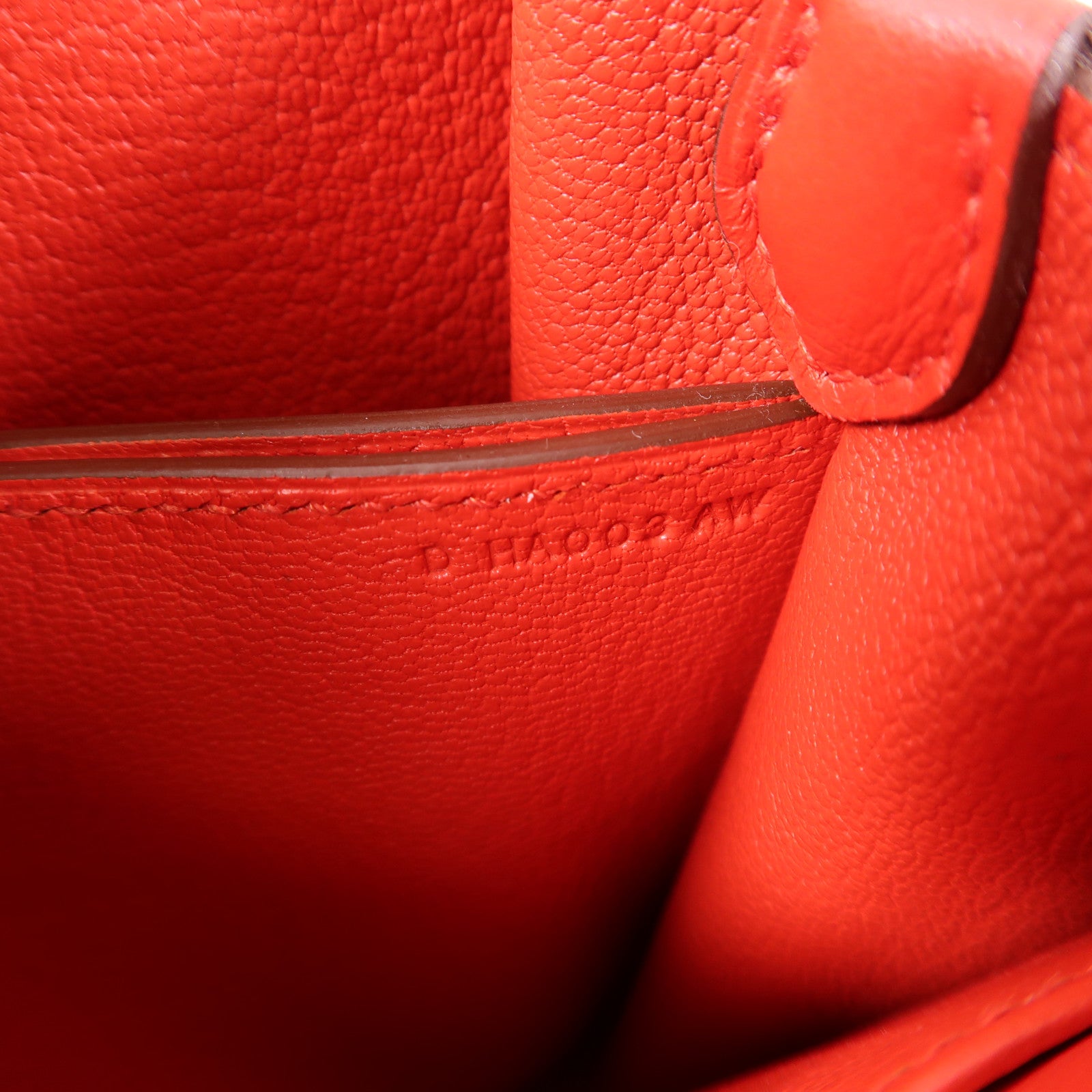 HERMES Evercolor皮革Mini Roulis金扣肩背袋S3 Rouge De Coeur