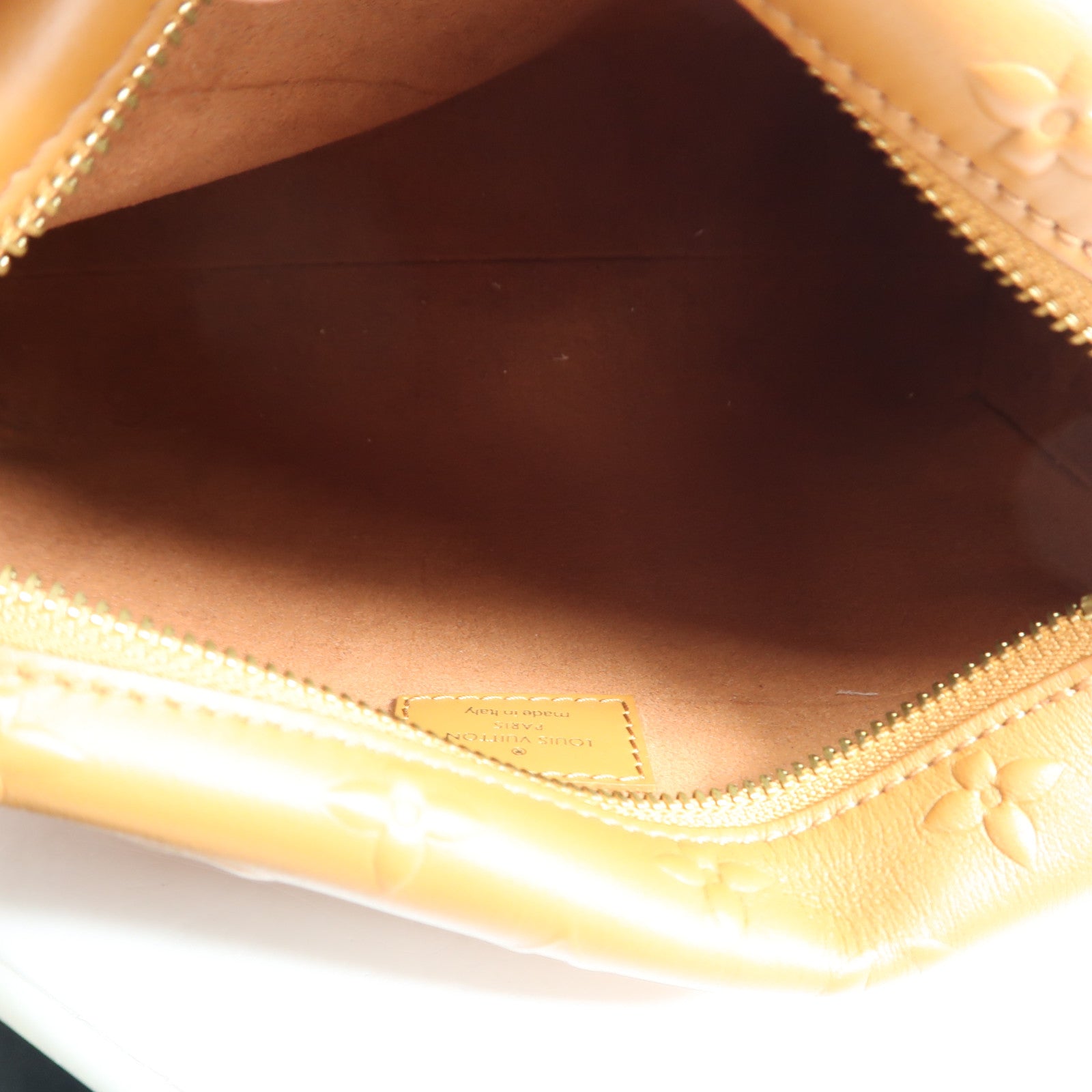 LOUIS VUITTON Monogram Empreinte Side Trunk金扣手挽肩背兩用袋