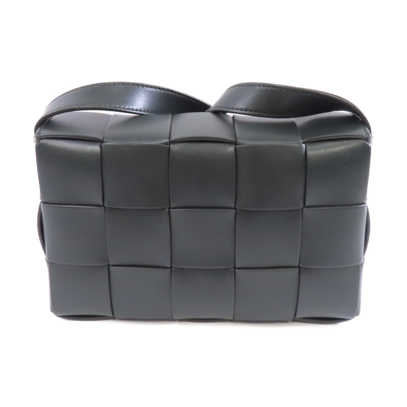 BOTTEGA VENETA 牛皮皮革Shoulder Bag銀扣肩背袋黑色