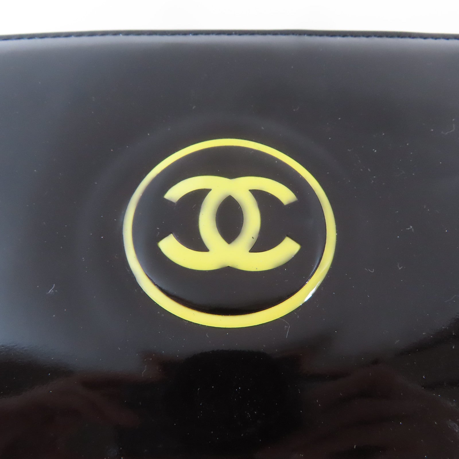 CHANEL 【激減優惠】漆皮皮革Long Wallet銀扣長錢包黑色