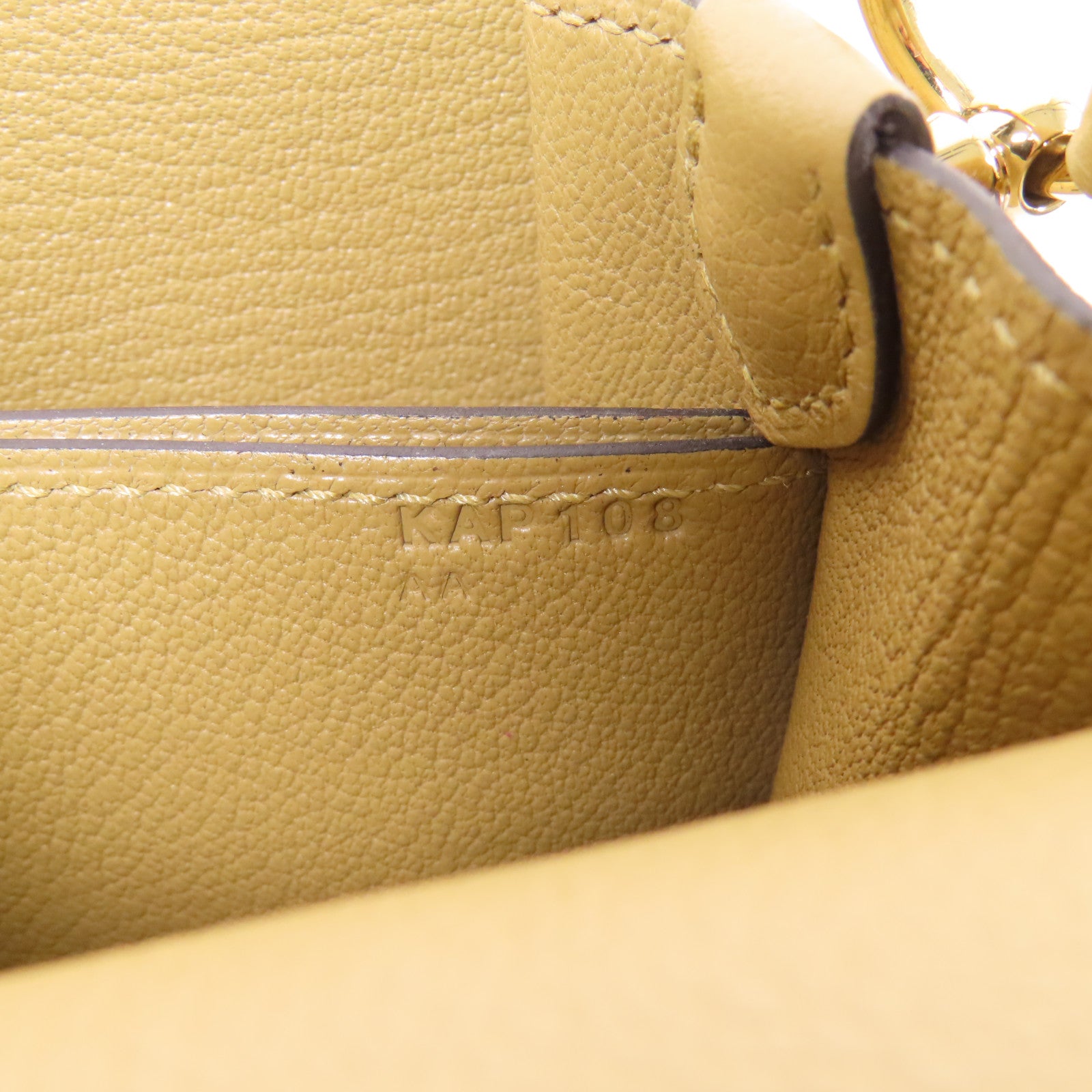 HERMES Evercolor皮革Roulis Mini金扣肩背袋Poussiere