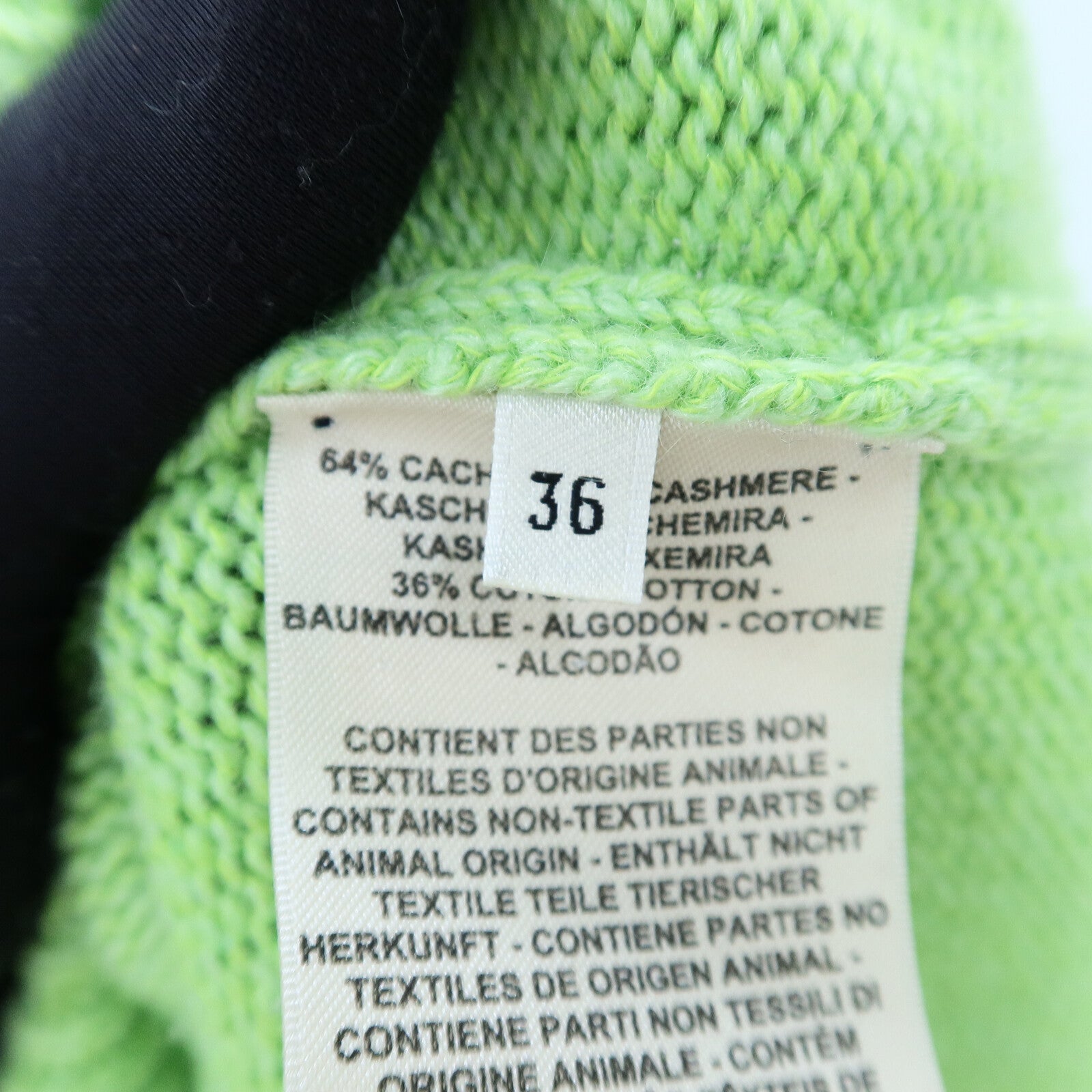 HERMES Cashmere/Cotton V-Neck Cardigan針織