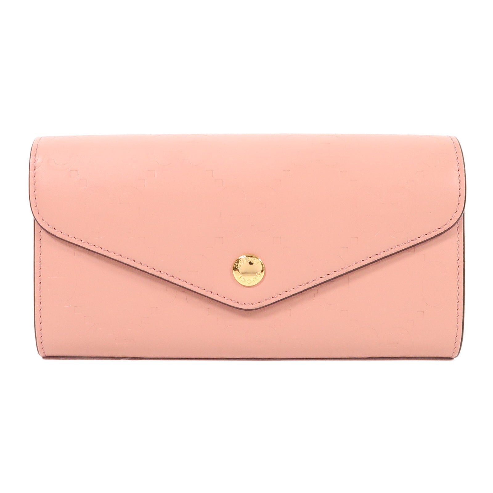 GUCCI 牛皮皮革Long Wallet金扣長錢包