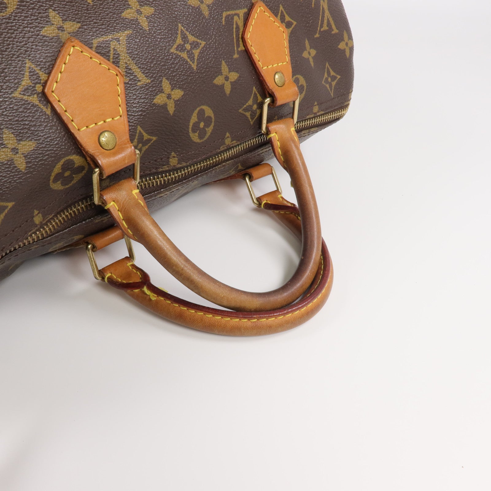 LOUIS VUITTON Monogram Speedy 30金扣手挽袋