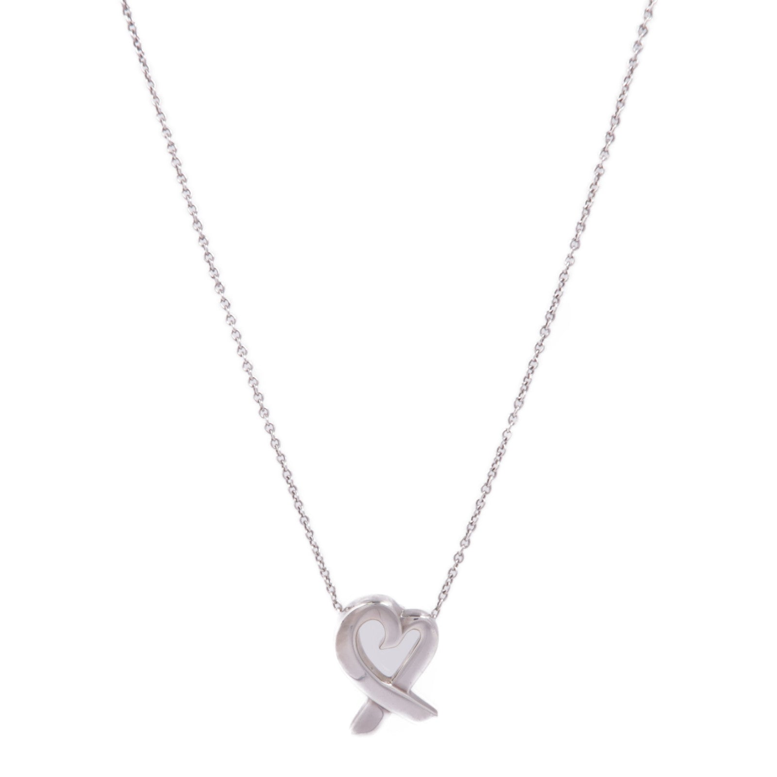 TIFFANY＆CO 925純銀Loving Heart Necklace項鍊
