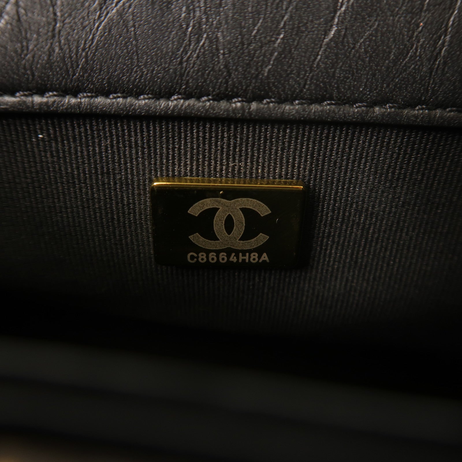 CHANEL 牛皮皮革Mini Flap手挽肩背兩用袋
