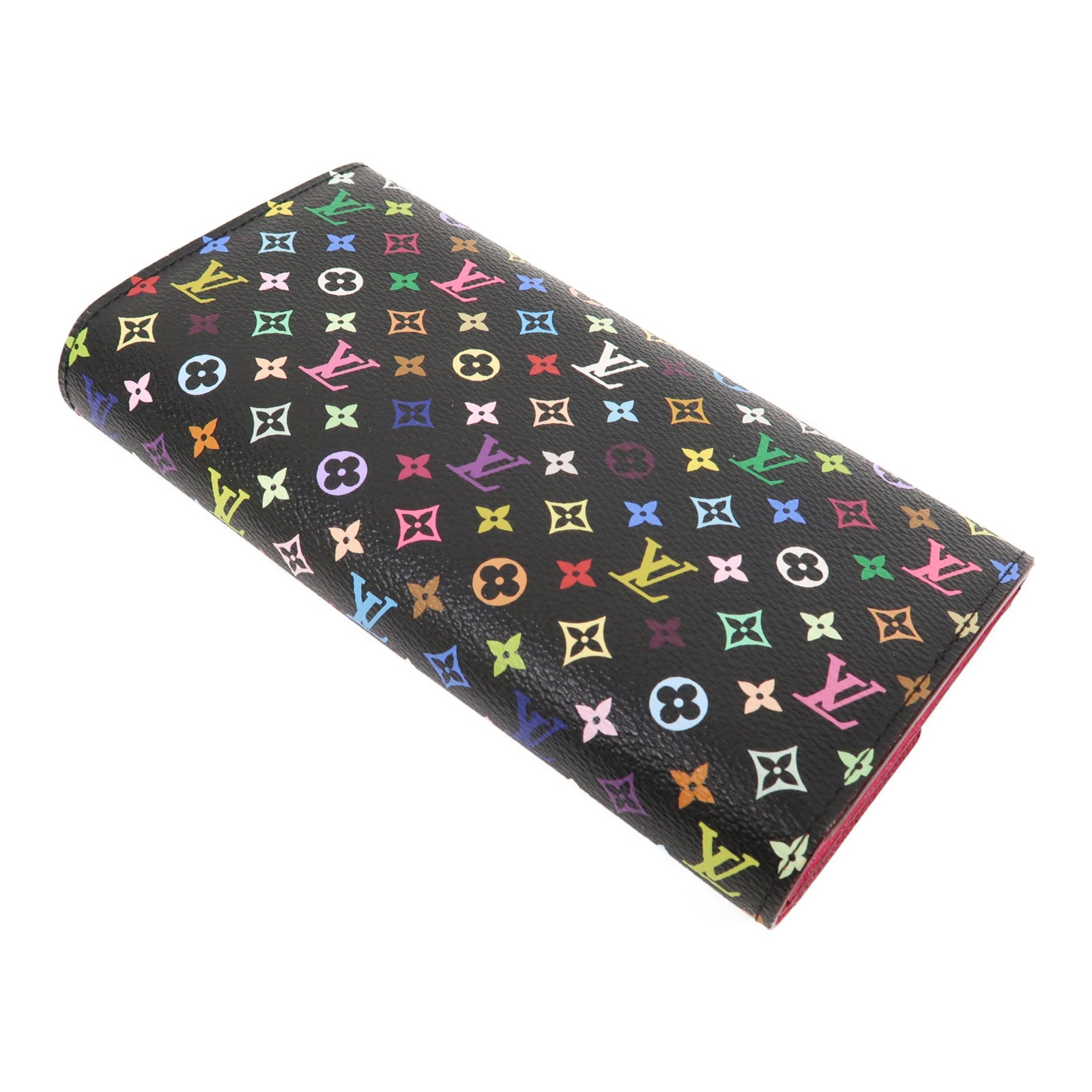 LOUIS VUITTON Monogram Multicolore Portefeuille Sarah Long Wallet金扣長錢包黑色