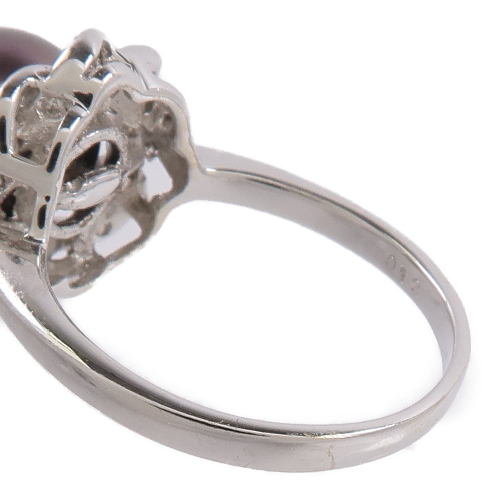 JEWELRY 18K白金Pearl Ring珍珠/鑽石戒指