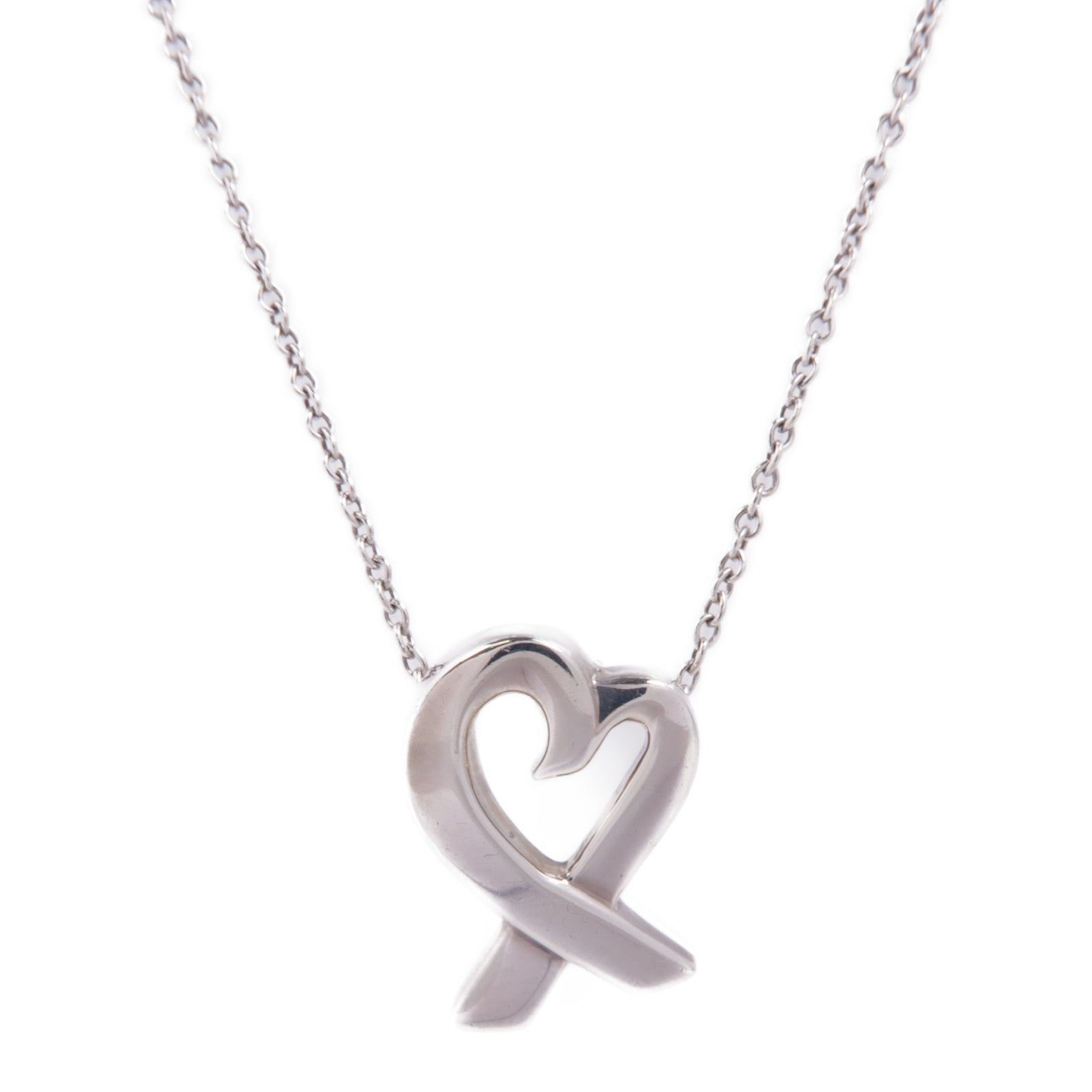 TIFFANY＆CO 925純銀Loving Heart Necklace項鍊