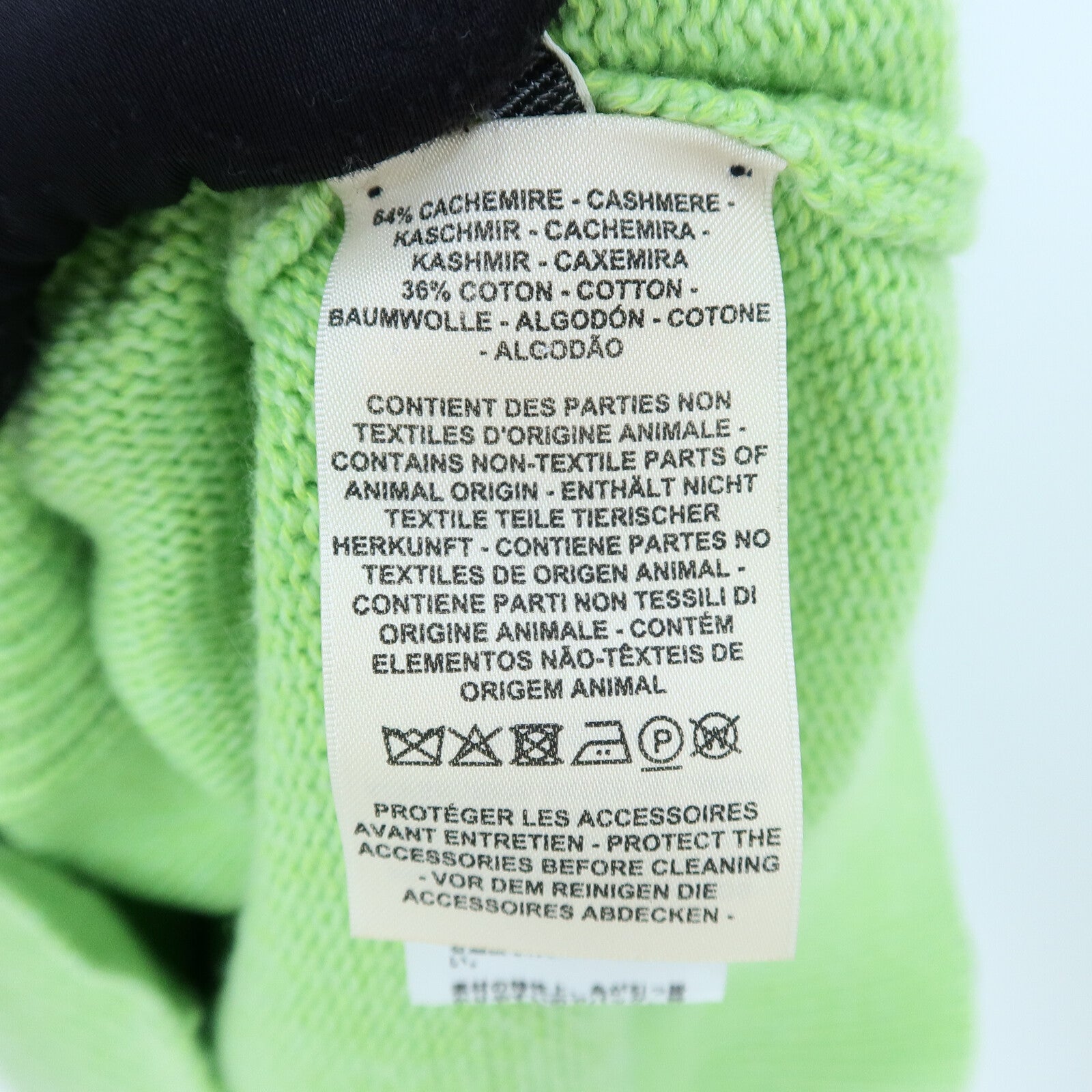HERMES Cashmere/Cotton V-Neck Cardigan針織