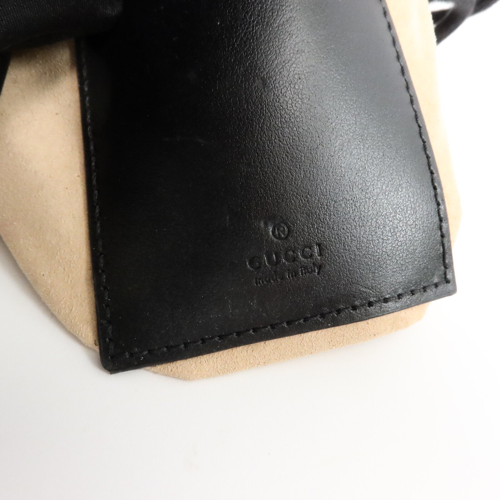 GUCCI 牛皮皮革GG Marmont Mini Bucket Bag鏈帶肩背袋