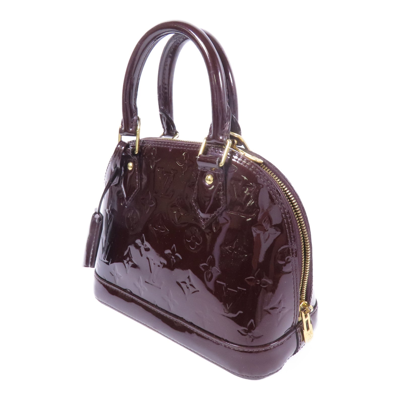 LOUIS VUITTON Vernis Alma BB金扣手挽肩背兩用袋