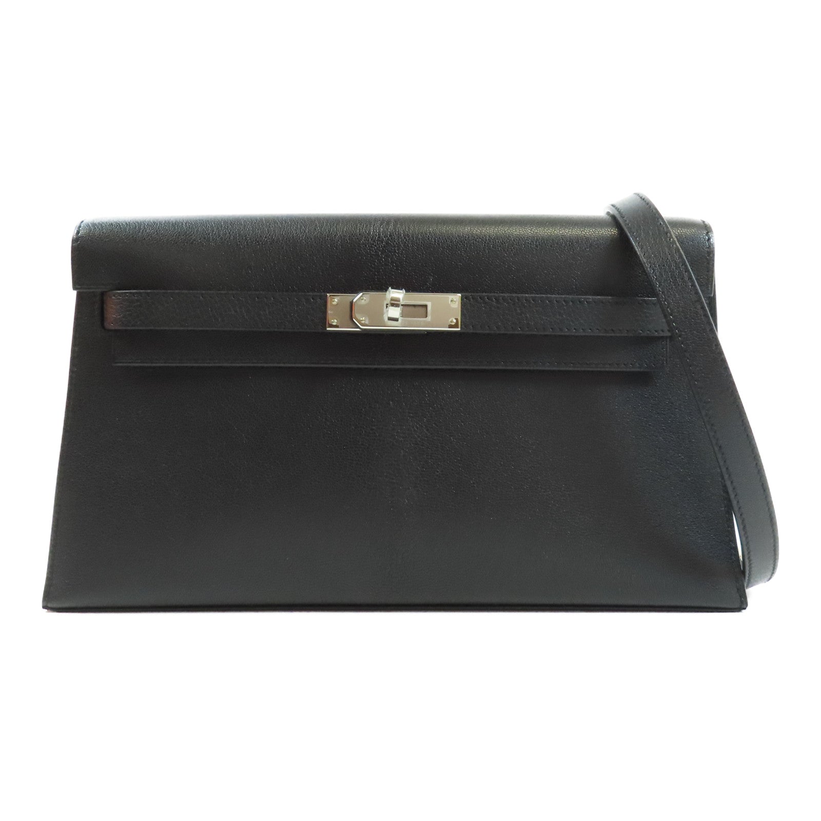 HERMES【激減優惠】 Ardennes皮革Kelly Elan銀扣肩背袋