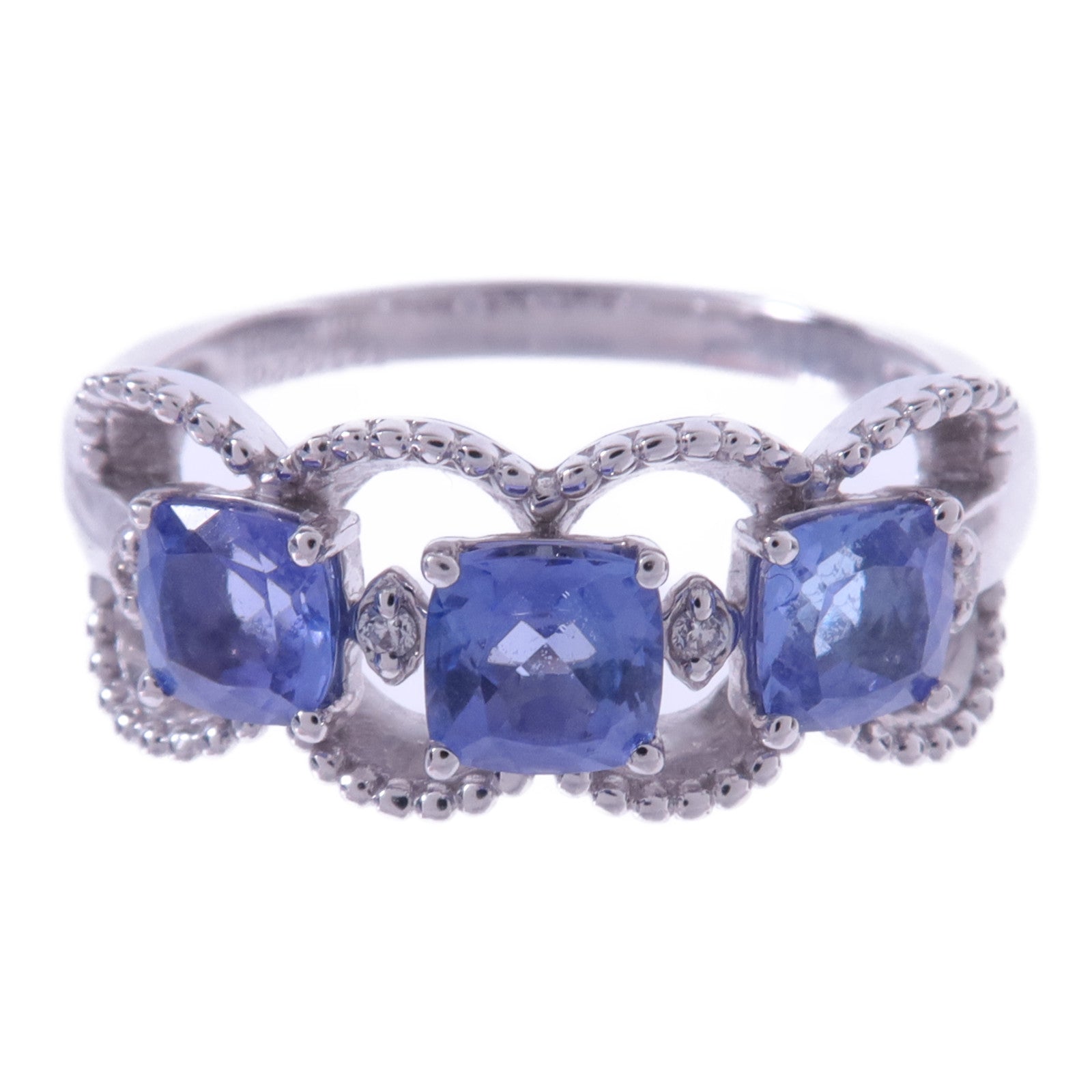戒 JEWELRY【激減優惠】 18K白金Tanzanite Diamond Ring坦桑石/鑽石