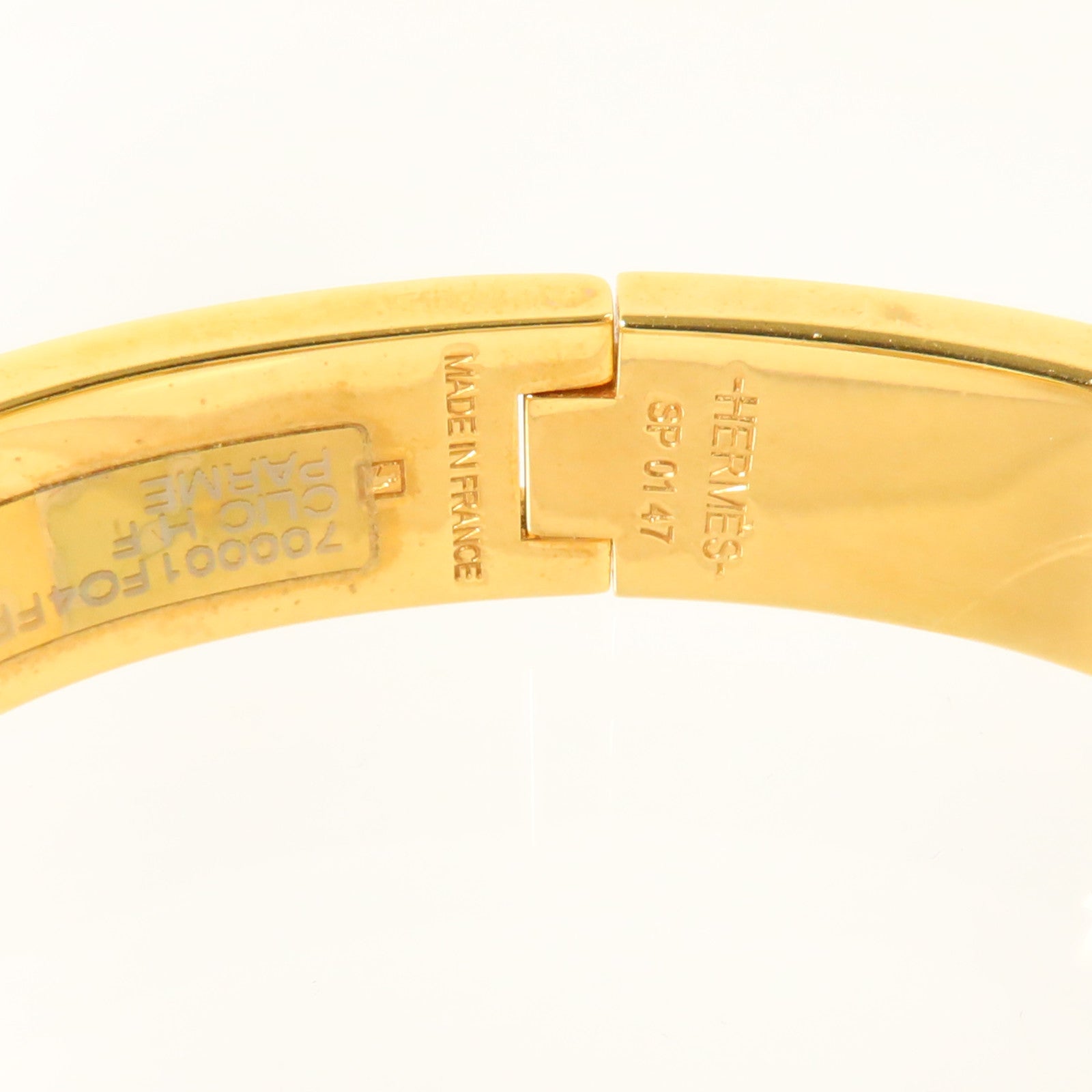 HERMES 金屬/琺瑯Clic-H Bracelet金扣手鏈
