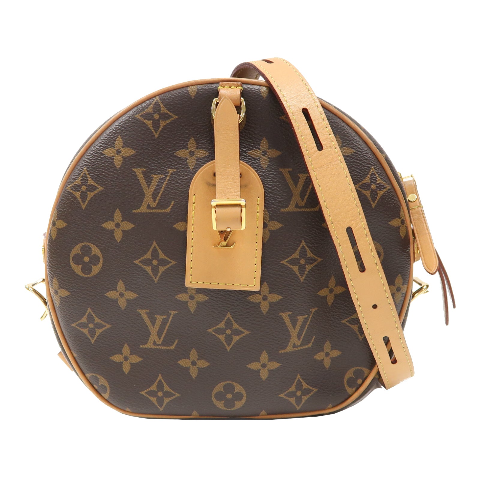 LOUIS VUITTON Monogram Boite Chapeau Souple MM金扣手挽袋啡色