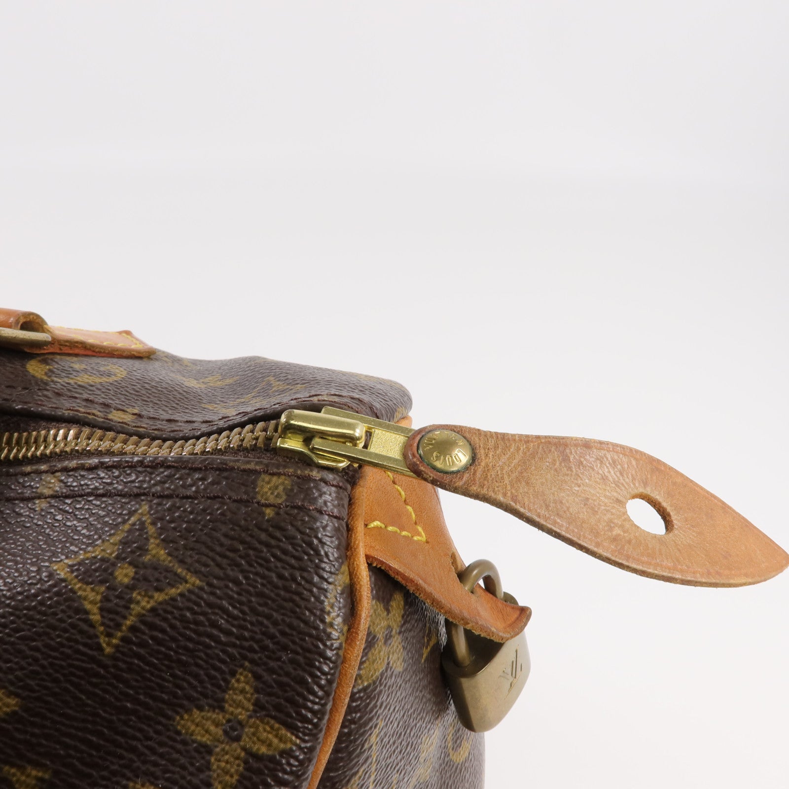 LOUIS VUITTON Monogram Speedy 30金扣手挽袋